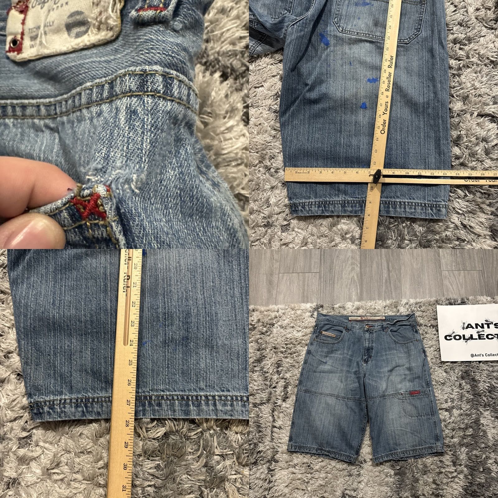 Pepe Jeans VINTAGE Pepe Jeans 90s London Blue Denim Embroidered Jorts Jean Shorts Men Size 40 Size US 40 / EU 56 - 8 Thumbnail