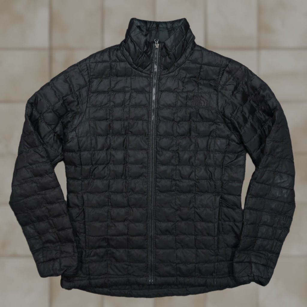 The North Face The North Face Jacket Womens Small Black Eco Thermoball Full Zip Pockets Puffer Size S / US 4 / IT 40 - 1 Thumbnail