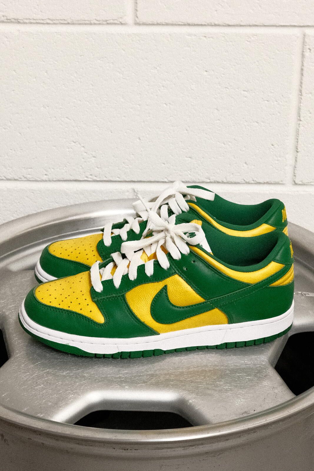 Nike Nike Dunk Low Green and Yellow Sneakers Size US 7.5 / IT 37.5 - 4 Thumbnail
