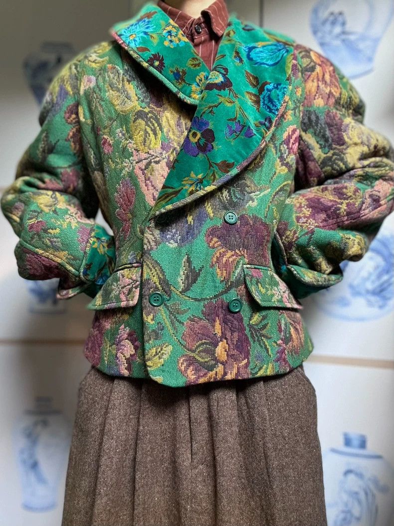 Kenzo KENZO Silk brocade floral velvet coat Size XS / US 0-2 / IT 36-38 - 3 Thumbnail