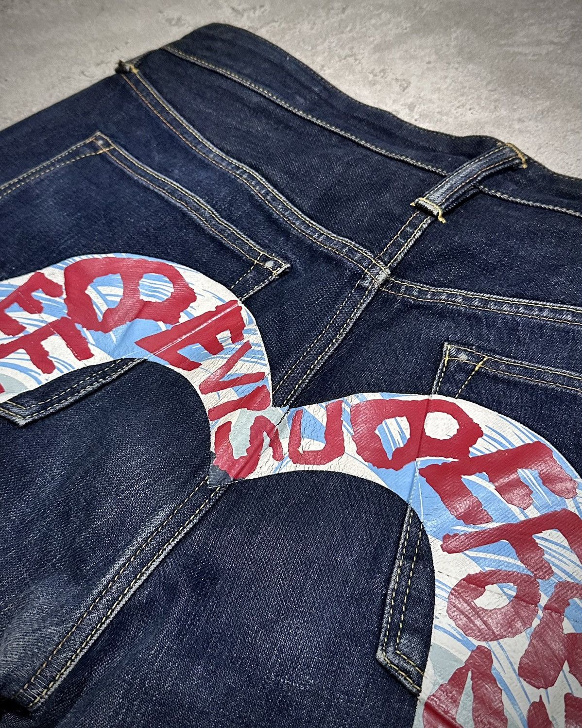 Evisu Evisu Daicock Red Line Selvedge Jeans Size US 34 / EU 50 - 7 Thumbnail