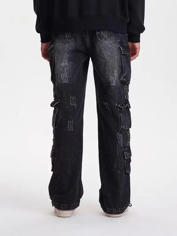 VIBE Vintage washed heavy duty multi-pocket rare jeans Size US 30 / EU 46 - 5 Thumbnail