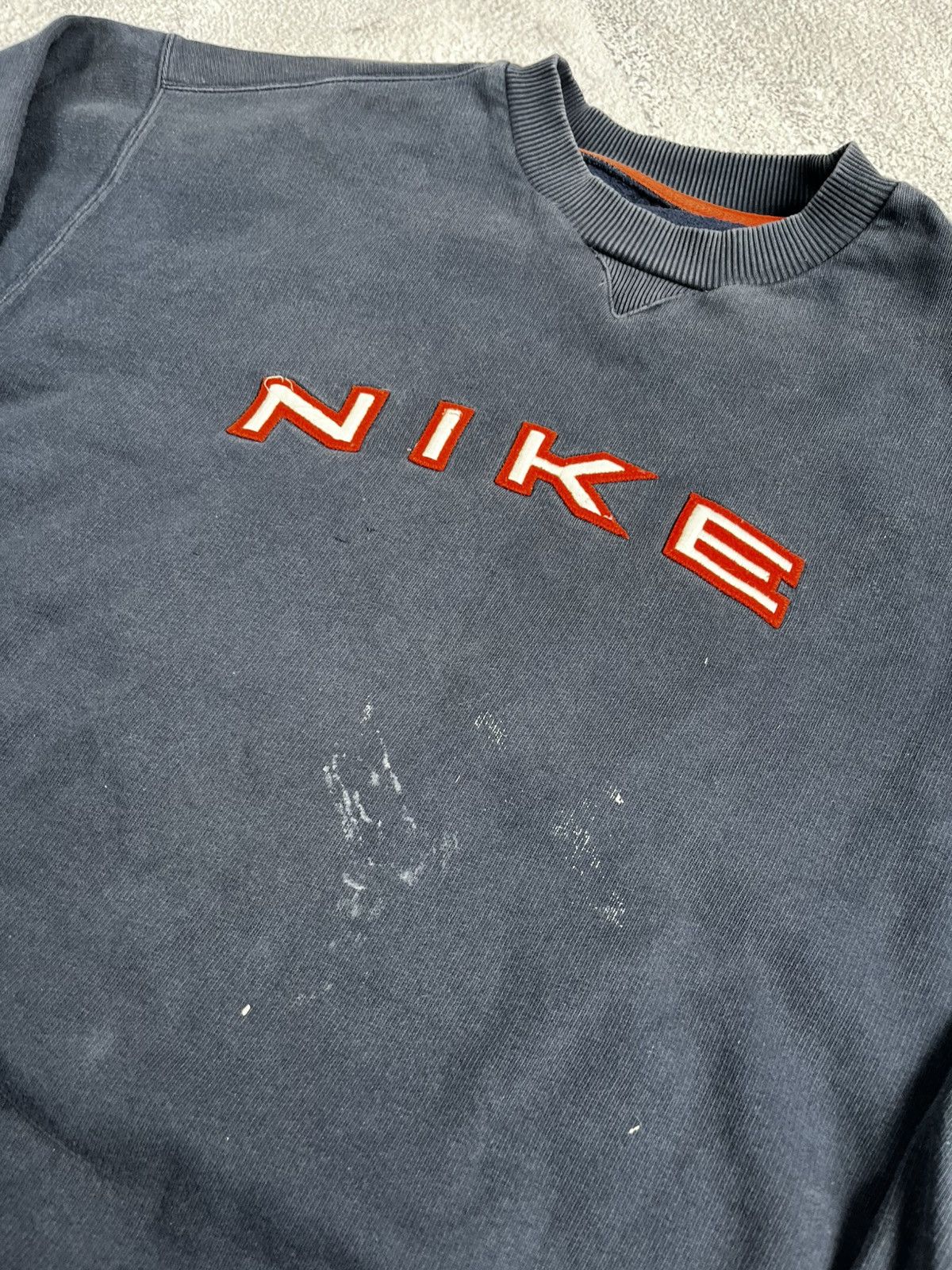 Nike Vintage Nike Jumper Sweater Navy Blue Embroidered Spell Out Size US M / EU 48-50 / 2 - 4 Thumbnail