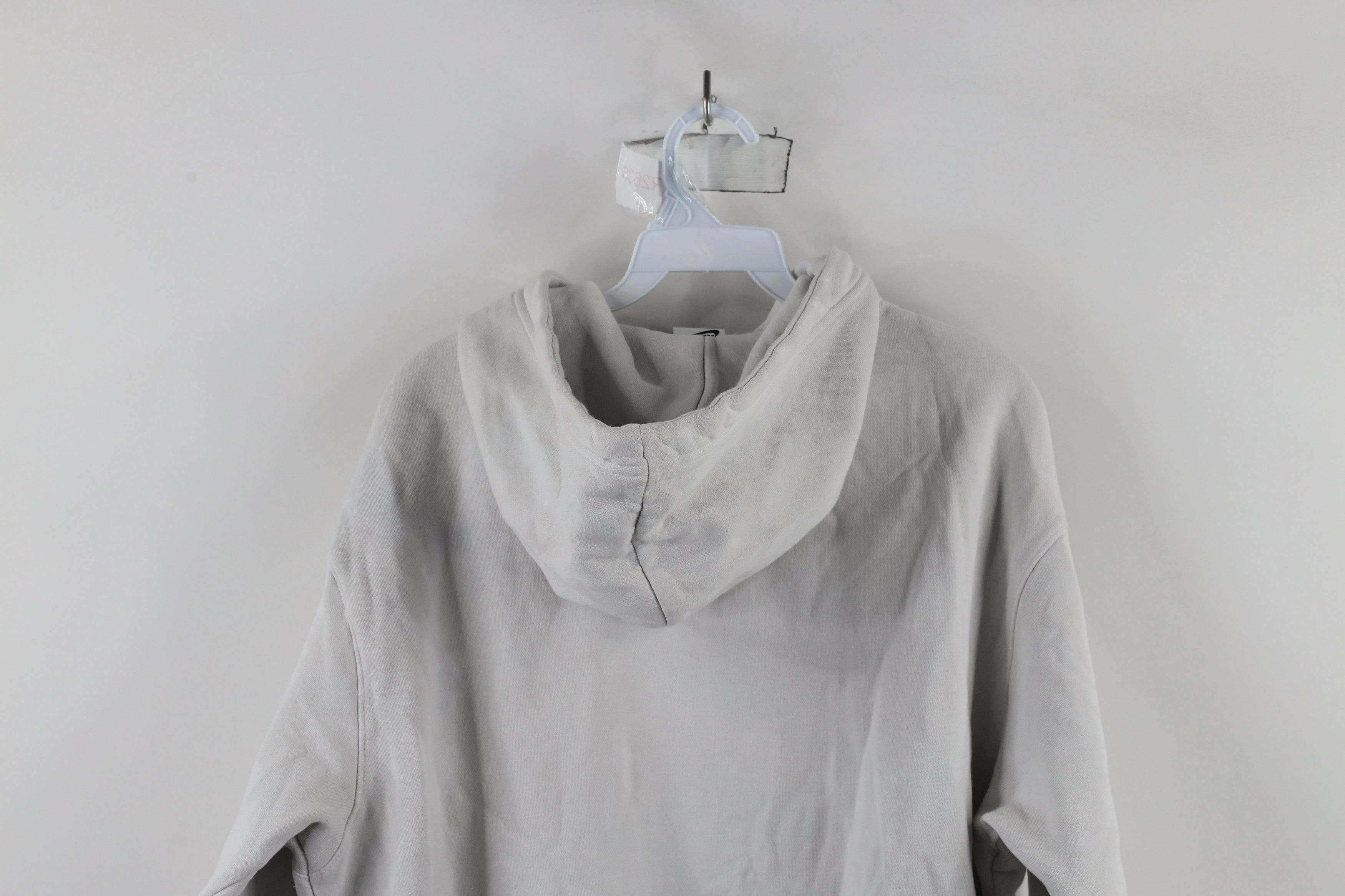 Nike × Vintage Vintage Y2K Nike Scott Center Swoosh Hoodie Light Gray Size US S / EU 44-46 / 1 - 14 Thumbnail