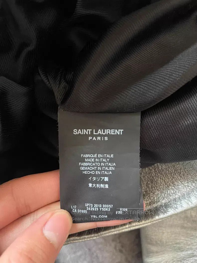 Saint Laurent Paris Saint Laurent Paris Zipper Leather Jacket Size XS / US 0-2 / IT 36-38 - 5 Thumbnail