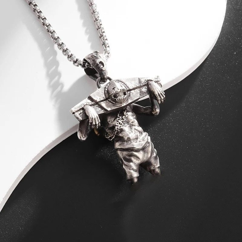 Jewelry Retro Gothic Imprisoned Monster Necklace Pendant Size ONE SIZE - 3 Thumbnail