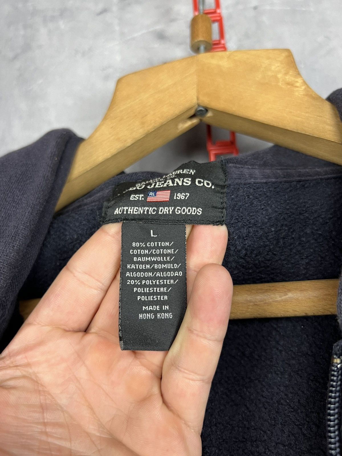 Ralph Lauren Vintage Ralph Lauren Polo Jeans Co Full Zip Hoodie Size L Size L / US 10 / IT 46 - 10 Thumbnail