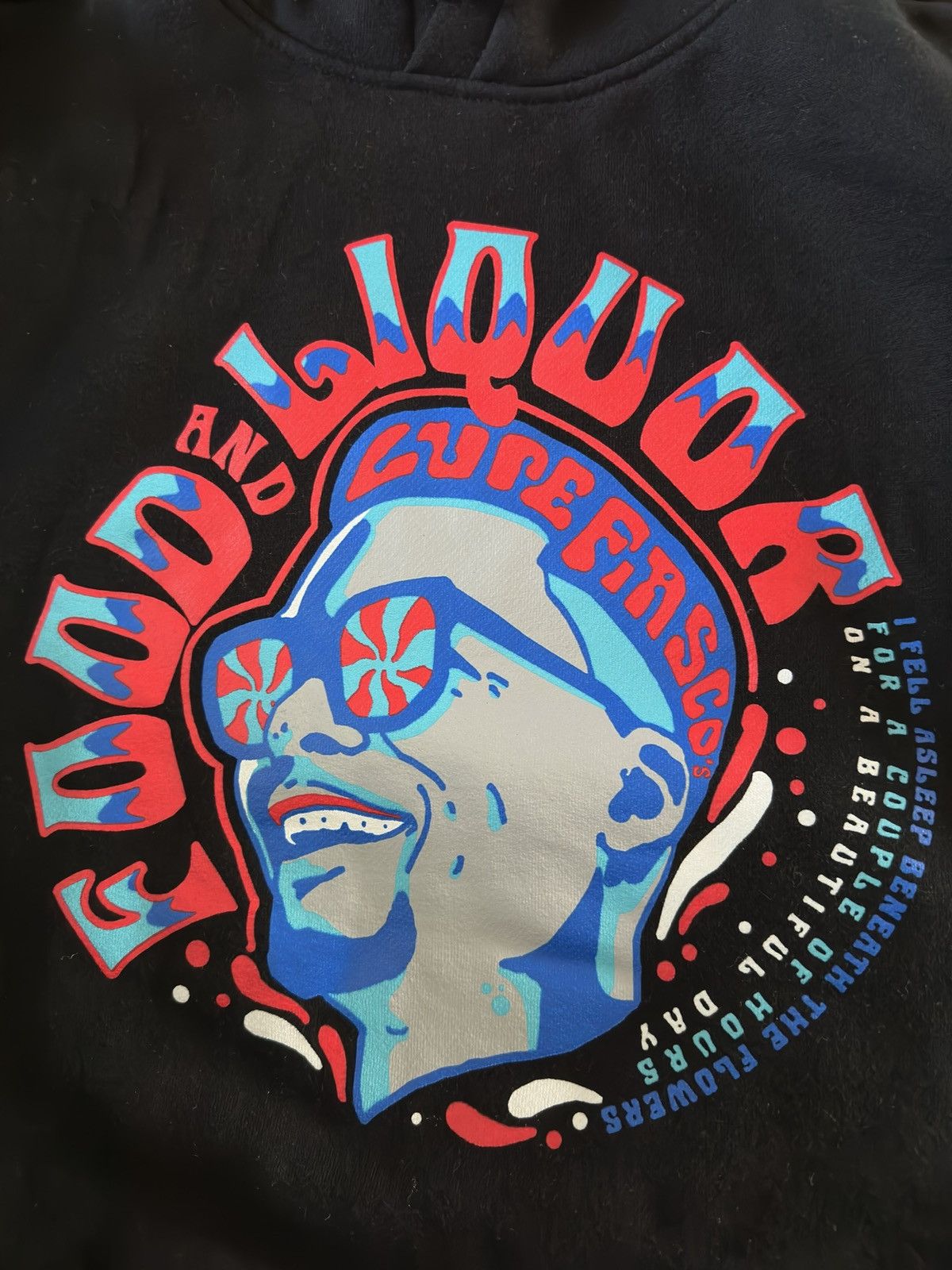 Rap Tees Official Lupe Fiasco Food and Liquor 60s Hoodie Black Large Size US L / EU 52-54 / 3 - 2 Thumbnail
