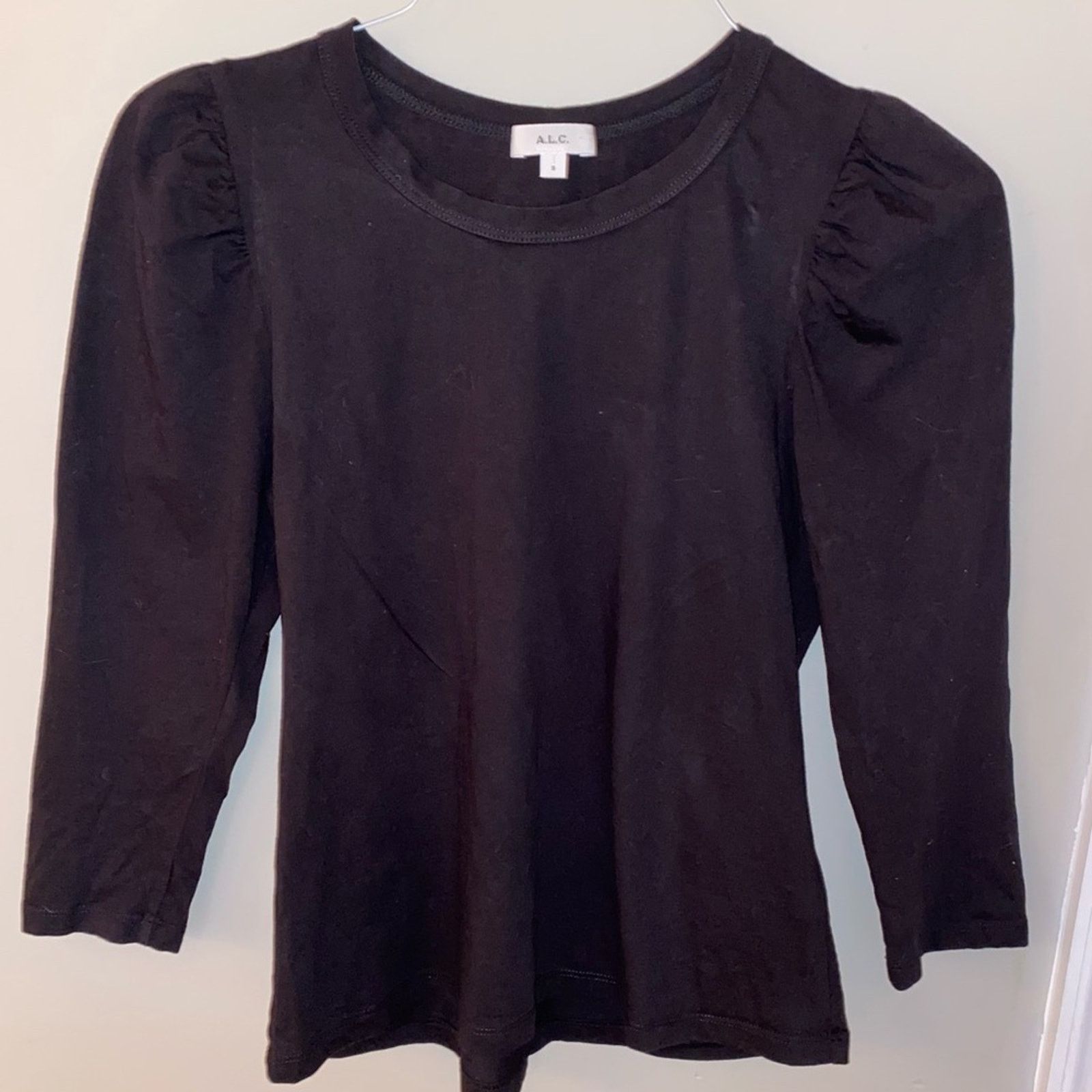 A.L.C. A.L.C. $195 Sold Out Karlie Puff-Sleeve Tee in Black Small Size S / US 4 / IT 40 - 3 Thumbnail