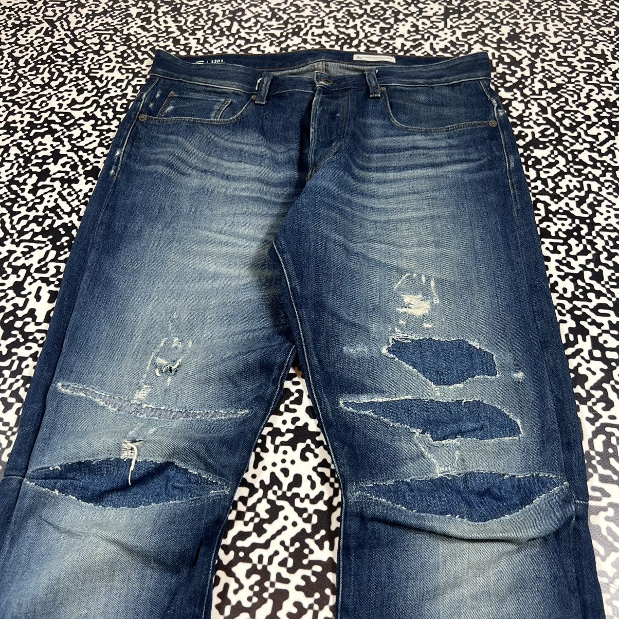 Vintage Y2K G Star Raw 3301 Japanese Distressed Style Jeans