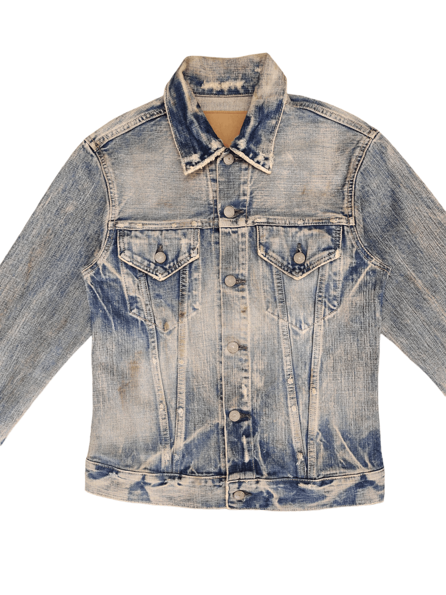 Number (N)ine × Undercover 1990s Spellbound Clawmark Distress Faded Denim Jacket Size US S / EU 44-46 / 1 - 1 Thumbnail