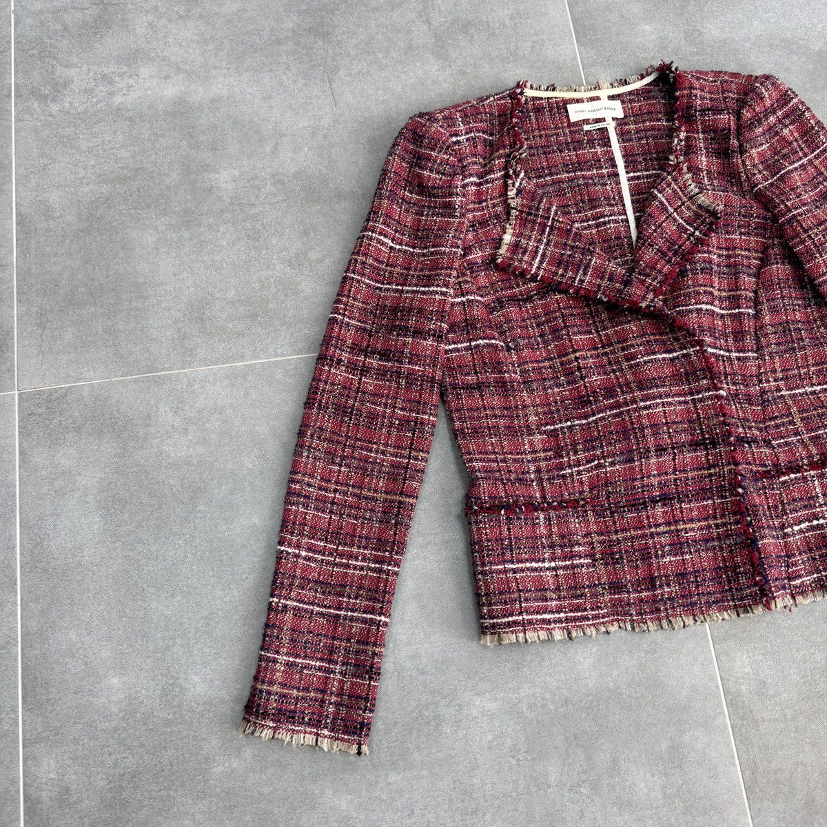 Isabel Marant Etoile Isabel Marant Etolie Tweed Boucle Women Blazer Jacket Size S / US 4 / IT 40 - 3 Thumbnail