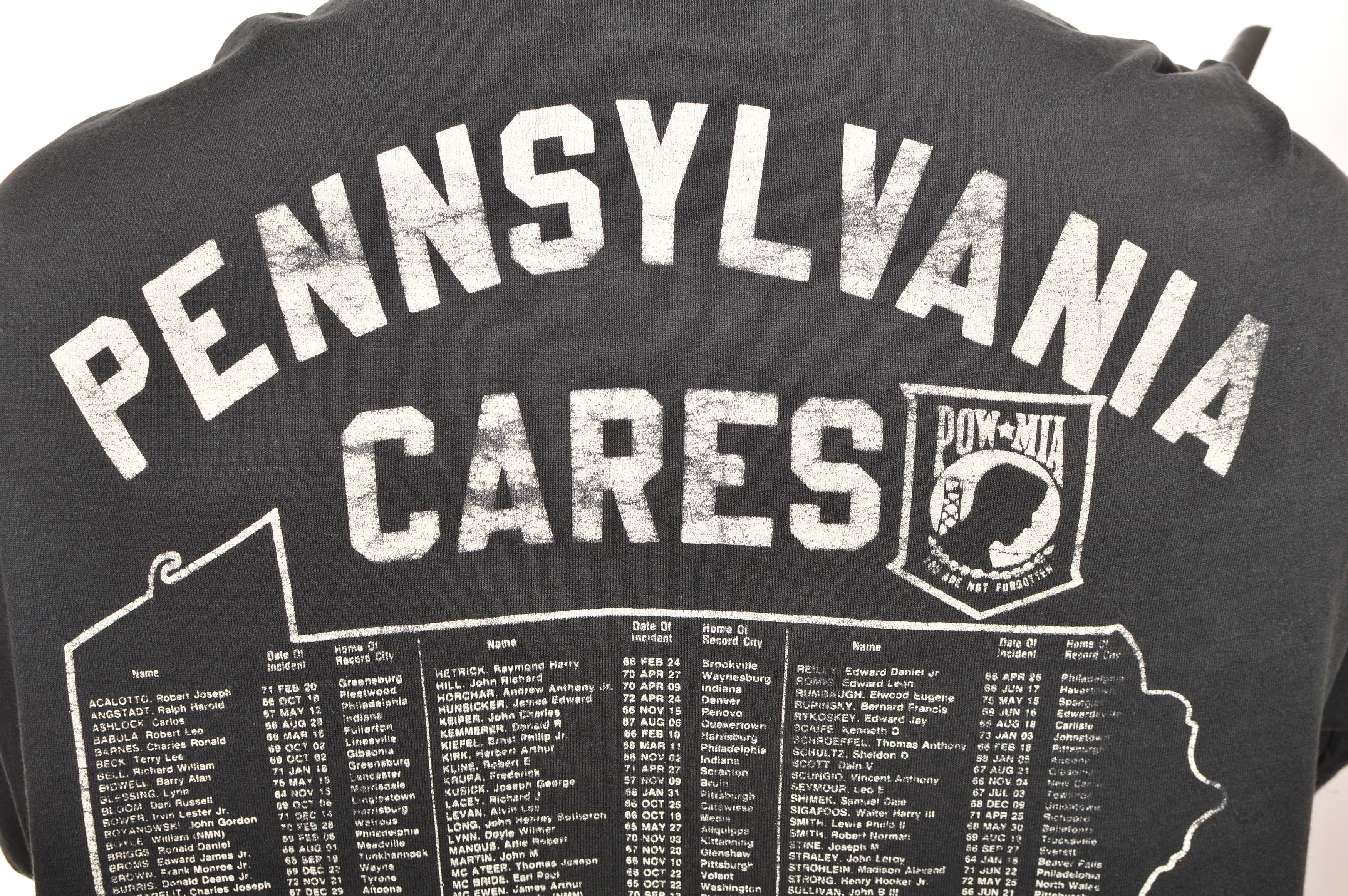 Vintage Screen Stars POW MIA Pennsylvania Cares Vintage T-Shirt Size US XL / EU 56 / 4 - 6 Thumbnail