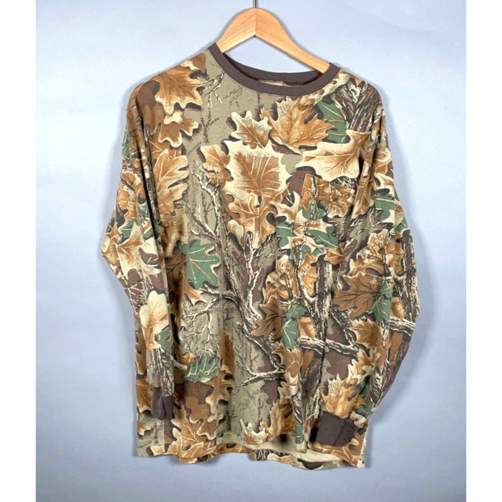 Vintage VINTAGE RedHead Camouflage T-Shirt Long Sleeve Pocket XL Men’s 90s Green 50-50 Cotton-Polyester Comfort Vintage 1990s Size US XL / EU 56 / 4 - 2 Thumbnail