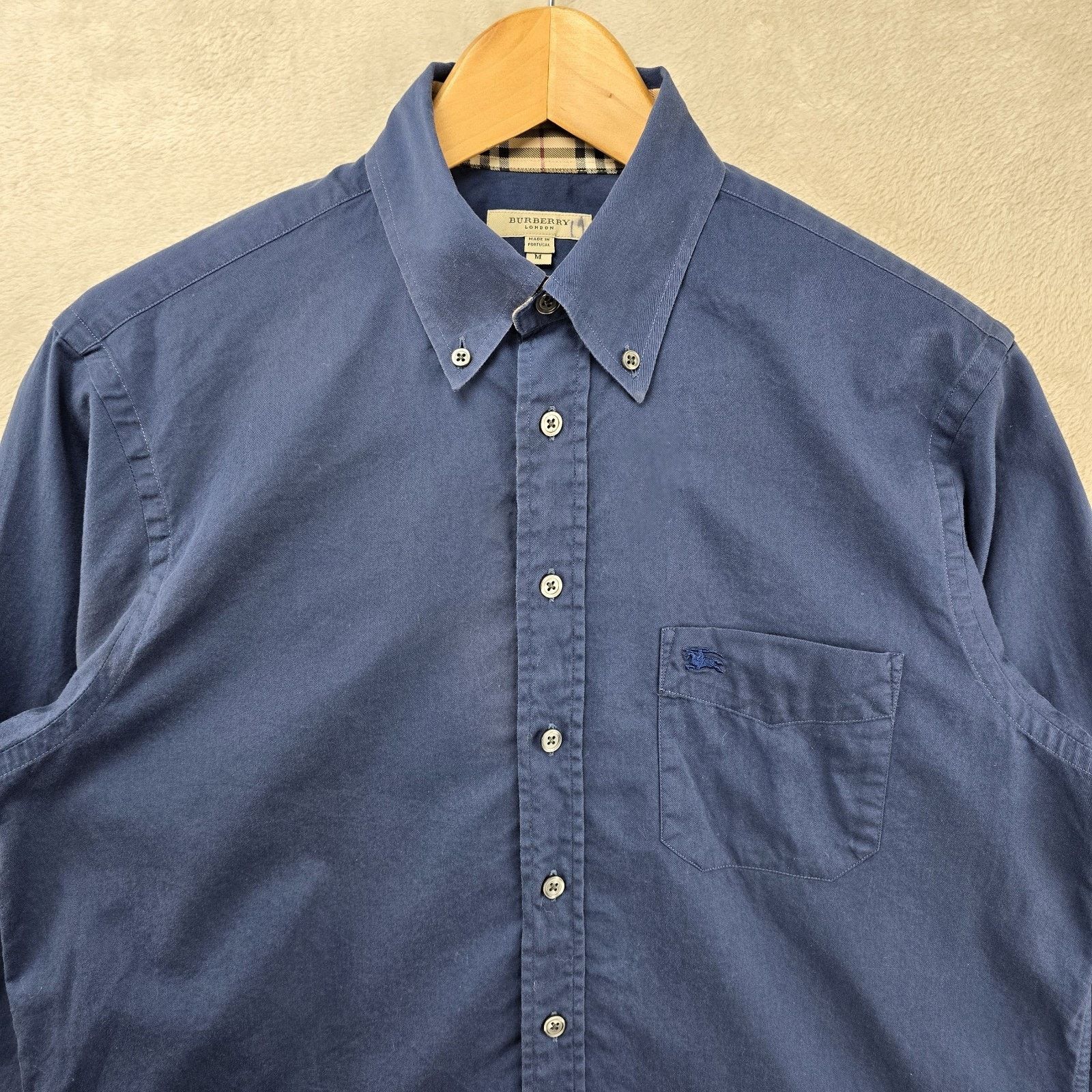 Burberry Burberry London Button Down Shirt Medium Blue Long Sleeve Size US M / EU 48-50 / 2 - 3 Thumbnail