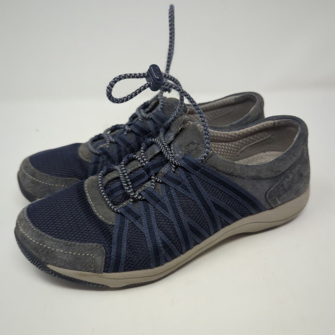 Dansko Dansko Womens Honor Blue Suede Mesh Slip On Sneakers 8 Size US 8 / IT 38 - 1 Thumbnail