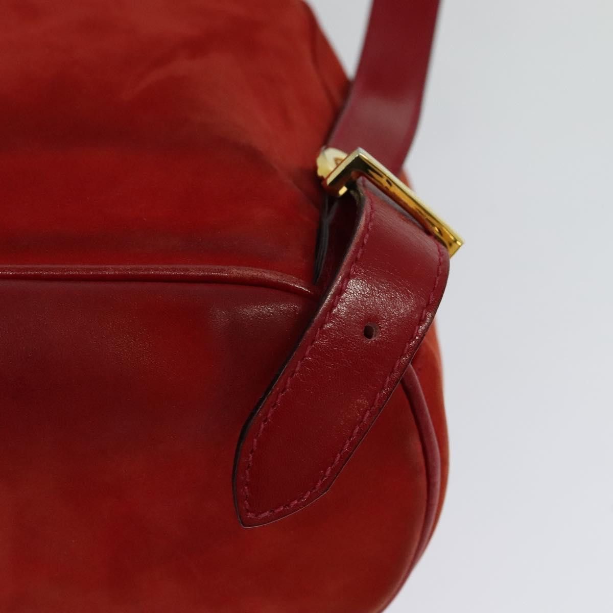 Salvatore Ferragamo Salvatore Ferragamo Backpack Suede Red Size ONE SIZE - 15 Thumbnail