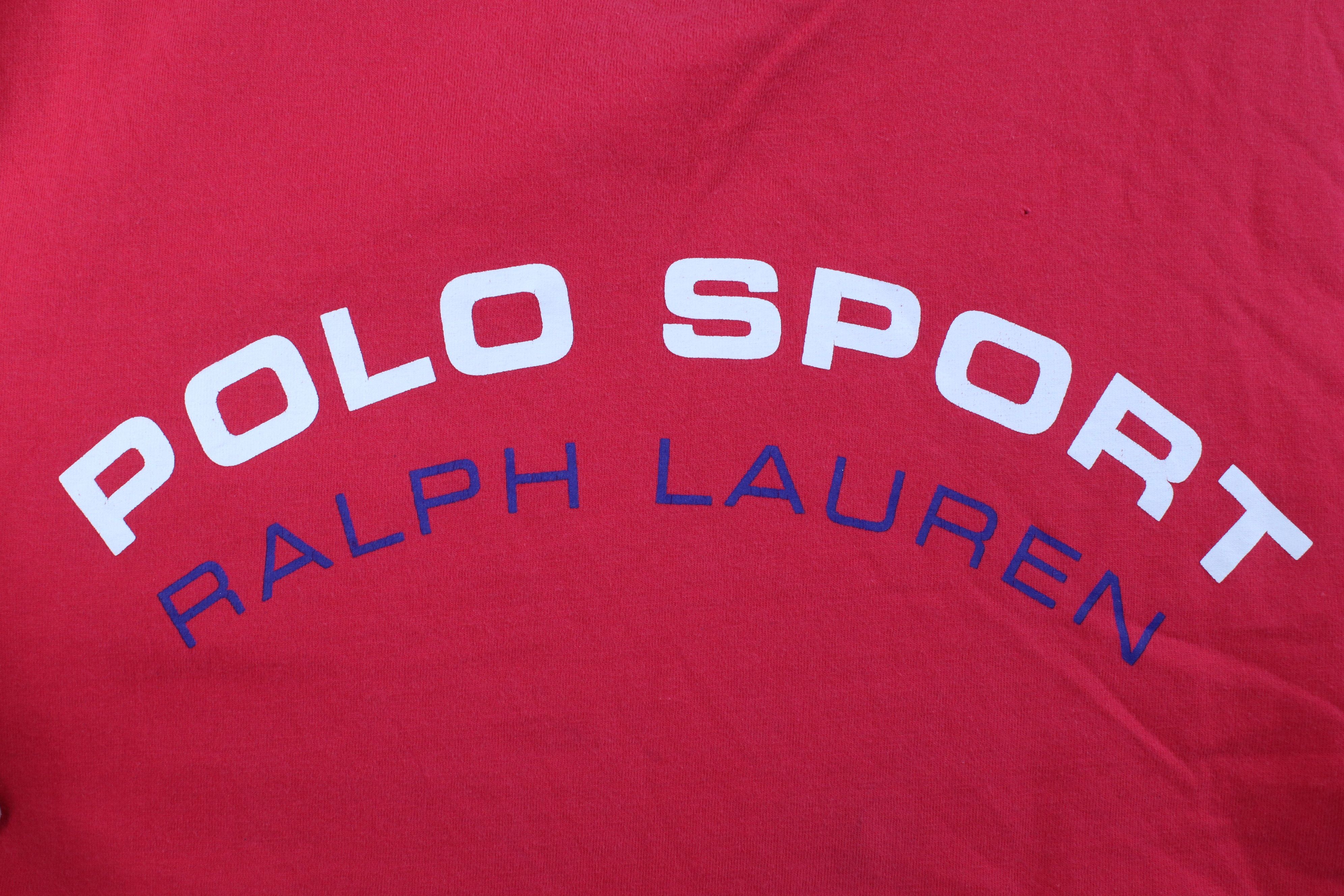 Polo Ralph Lauren Vintage 90s Polo Sport Ralph Lauren Spell Box Logo T-Shirt Size US XL / EU 56 / 4 - 6 Thumbnail