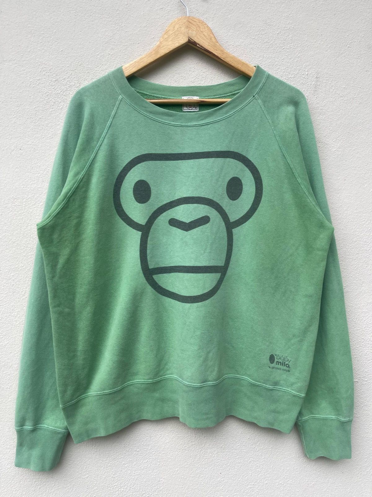 Bape × Nigo Vintage Baby Milo By A Bathing Ape Crewneck Sweatshirt Size US M / EU 48-50 / 2 - 1 Thumbnail