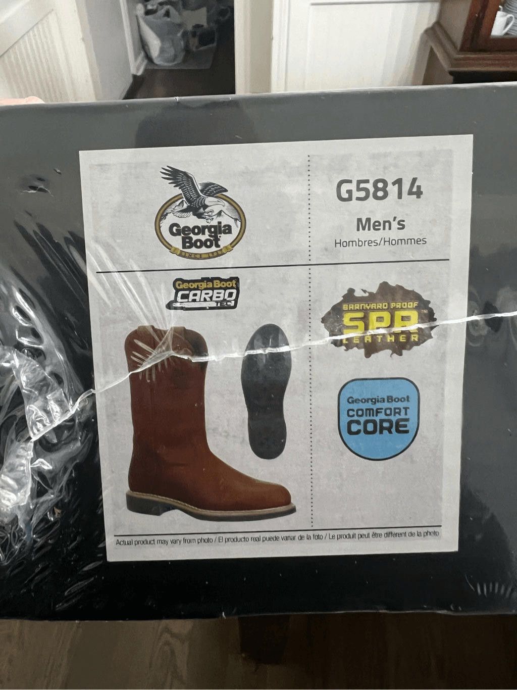 Designer Georgia Boot Carbo-Tec Wellington Size 11.5EE Size US 11.5 / EU 44-45 - 6 Thumbnail