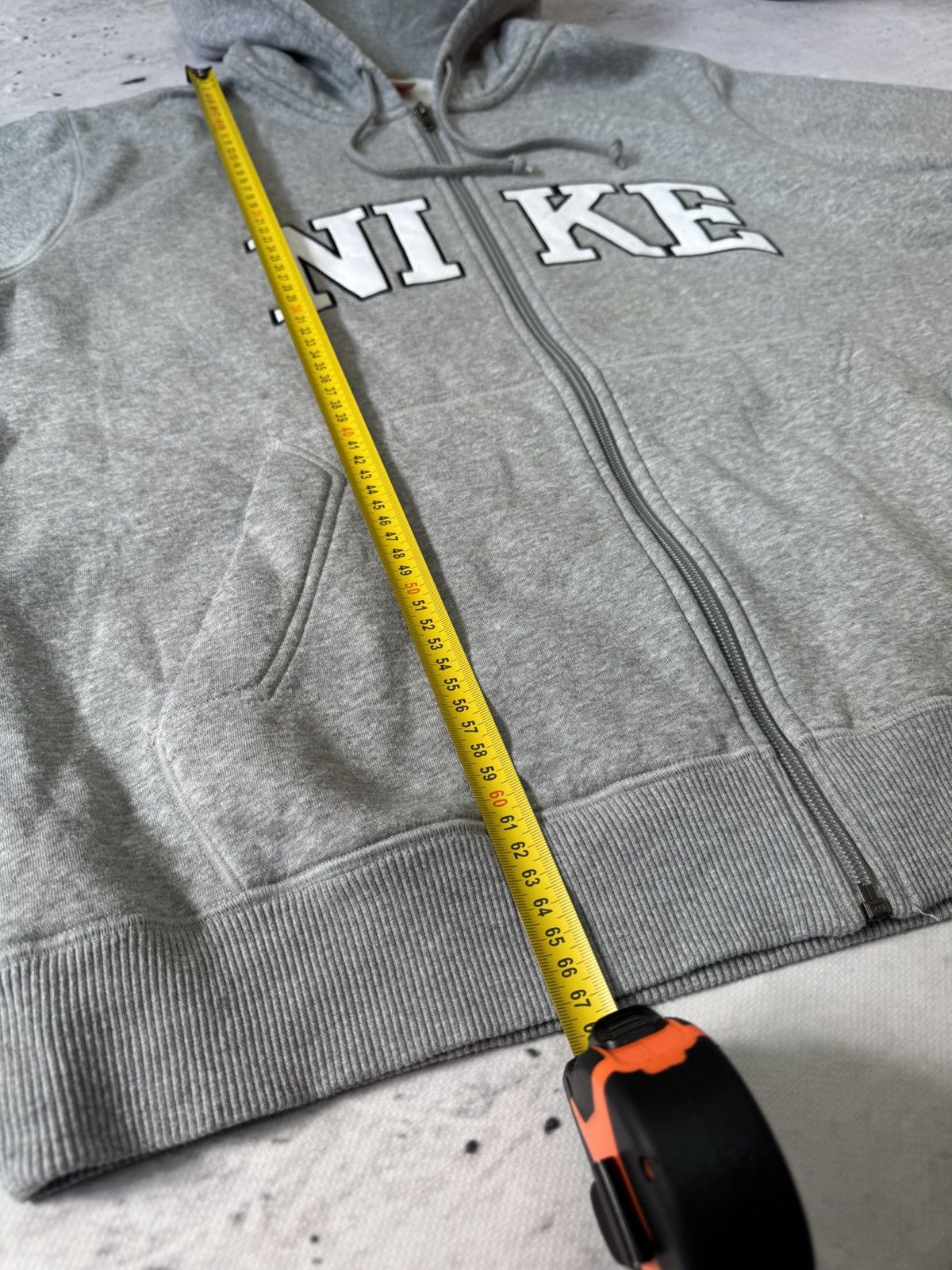 Nike × Vintage NIKE VINTAGE 00s y2k OVERSIZE BAGGY ZIP HOODIE CENTER LOGO Size US L / EU 52-54 / 3 - 10 Thumbnail