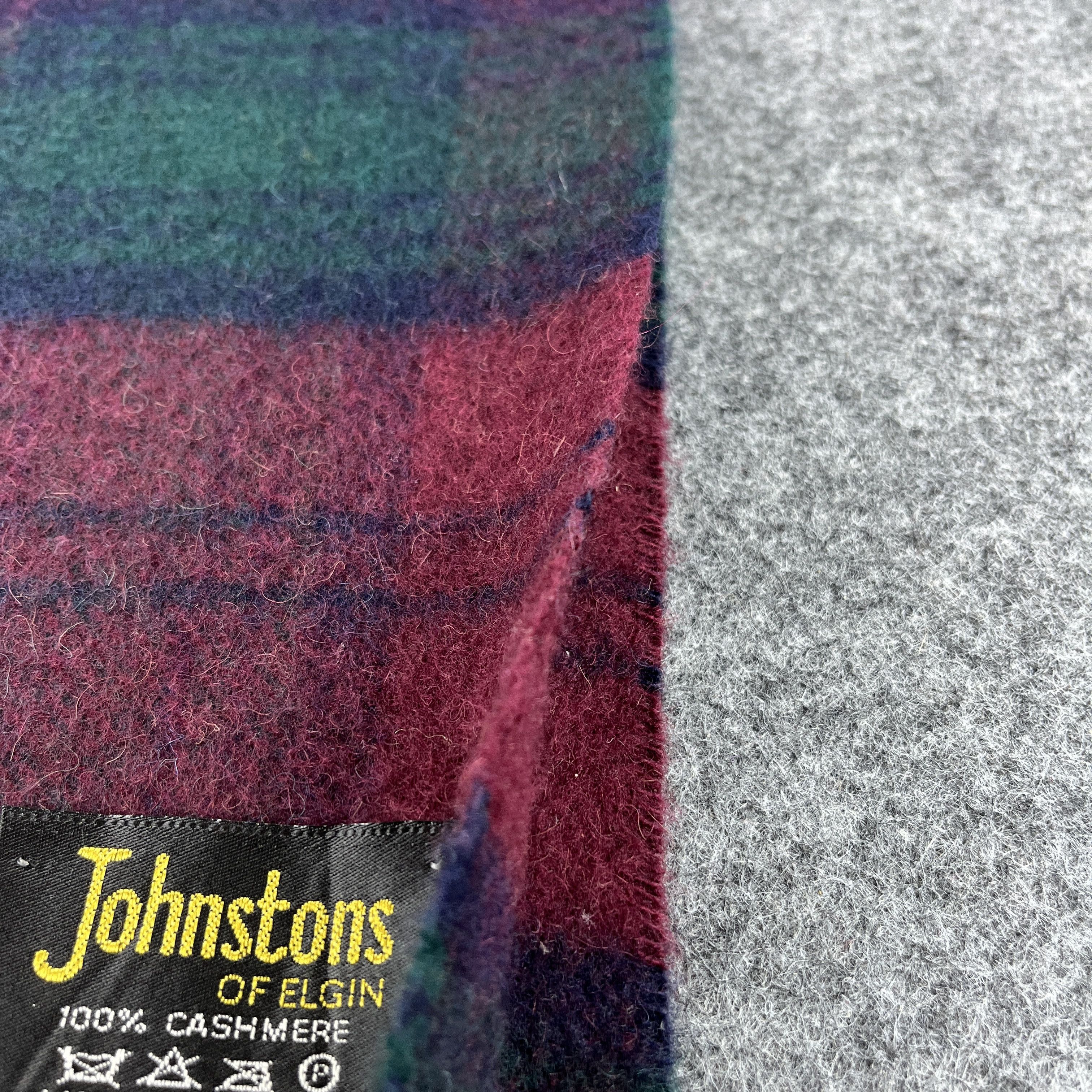 Johnstons Of Elgin × Vintage Johnstons Of Elgin Scarf / Muffler / Neckwear T1240 Size ONE SIZE - 9 Thumbnail