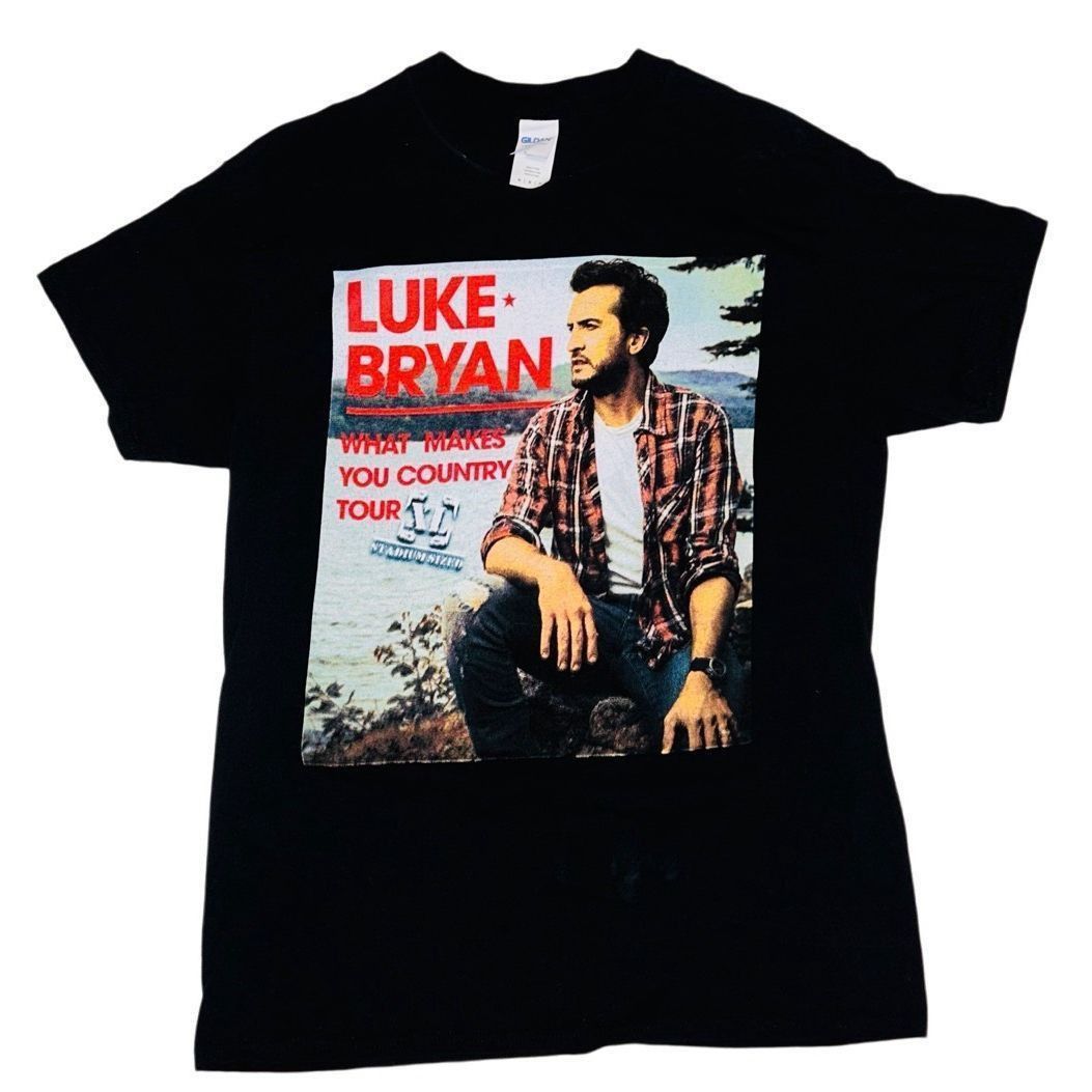 Gildan Luke Bryan Concert Shirt Adult Medium Black 2018 What Makes Size US M / EU 48-50 / 2 - 1 Thumbnail