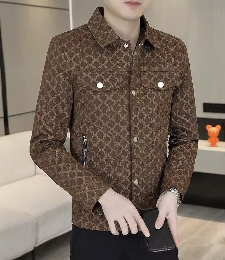 Japanese Brand Slim Fit Casual Jacket Korean Style Plaid Streetwear Size US XL / EU 56 / 4 - 5 Thumbnail