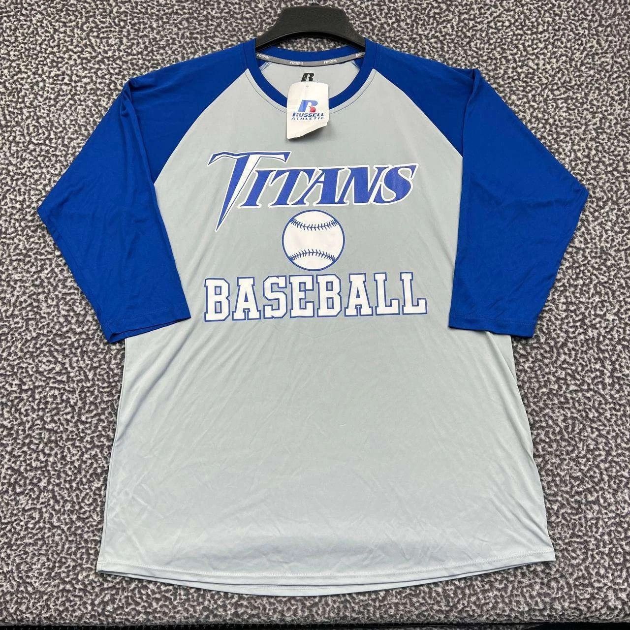 Russell Athletic Titans #18 Shirt Men Russell Athletic 3/4 Sleeve Crew Neck L Size US L / EU 52-54 / 3 - 1 Thumbnail
