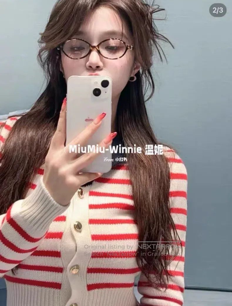 Miu Miu Miu Miu 36 Striped cardigan in early spring Size S / US 4 / IT 40 - 7 Thumbnail
