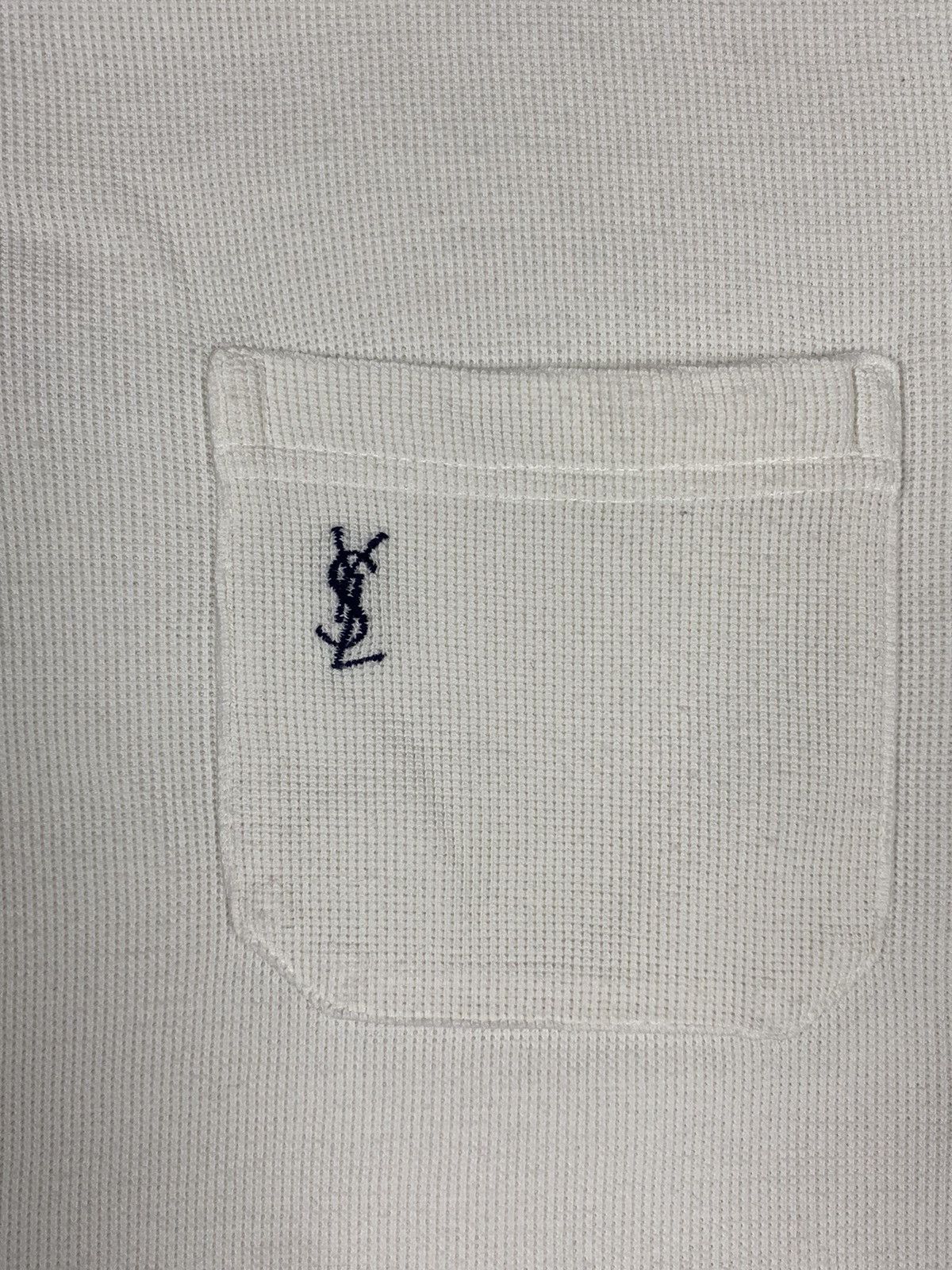 Vintage Rare Vintage 90s Yves Saint Laurent Logo Polo Tee Shirt Size US XL / EU 56 / 4 - 6 Thumbnail