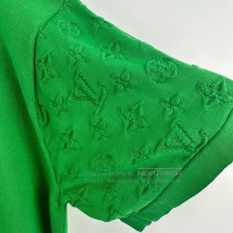Louis Vuitton Louis Vuitton Green full embossed logo short sleeve Size US M / EU 48-50 / 2 - 5 Thumbnail