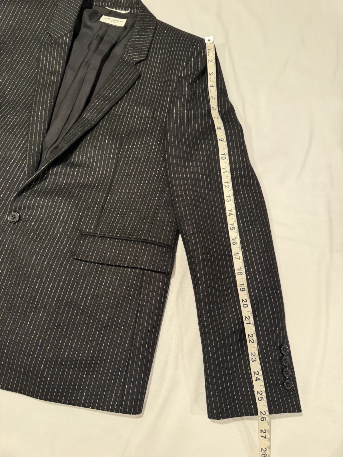Saint Laurent Paris Saint Laurent mens gold stripes suit. 54/44. $4400 Size 44R - 11 Thumbnail