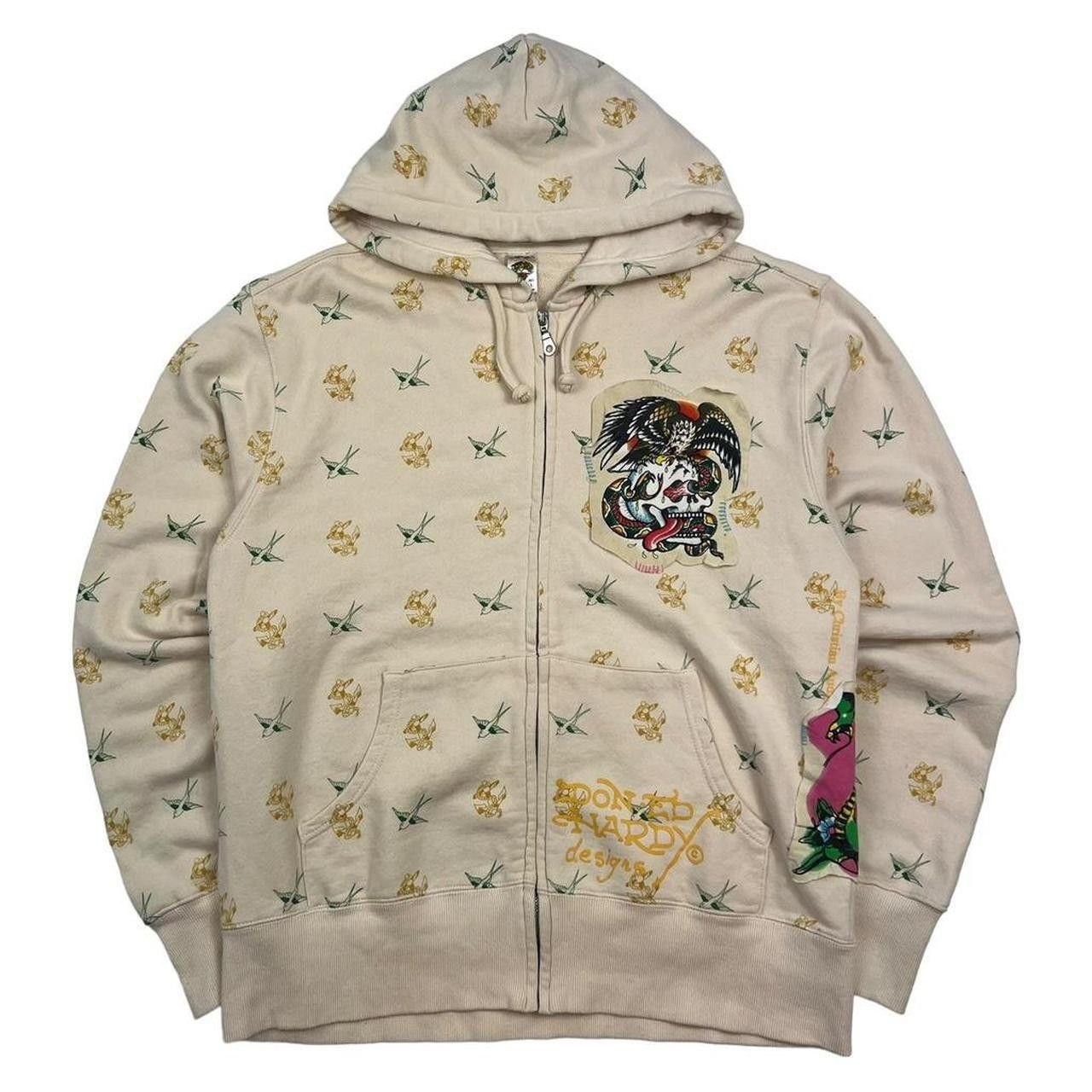 Ed Hardy Vintage Ed Hardy Skull, Eagle, Snake Zip Up Hoodie - Large Size US L / EU 52-54 / 3 - 1 Thumbnail