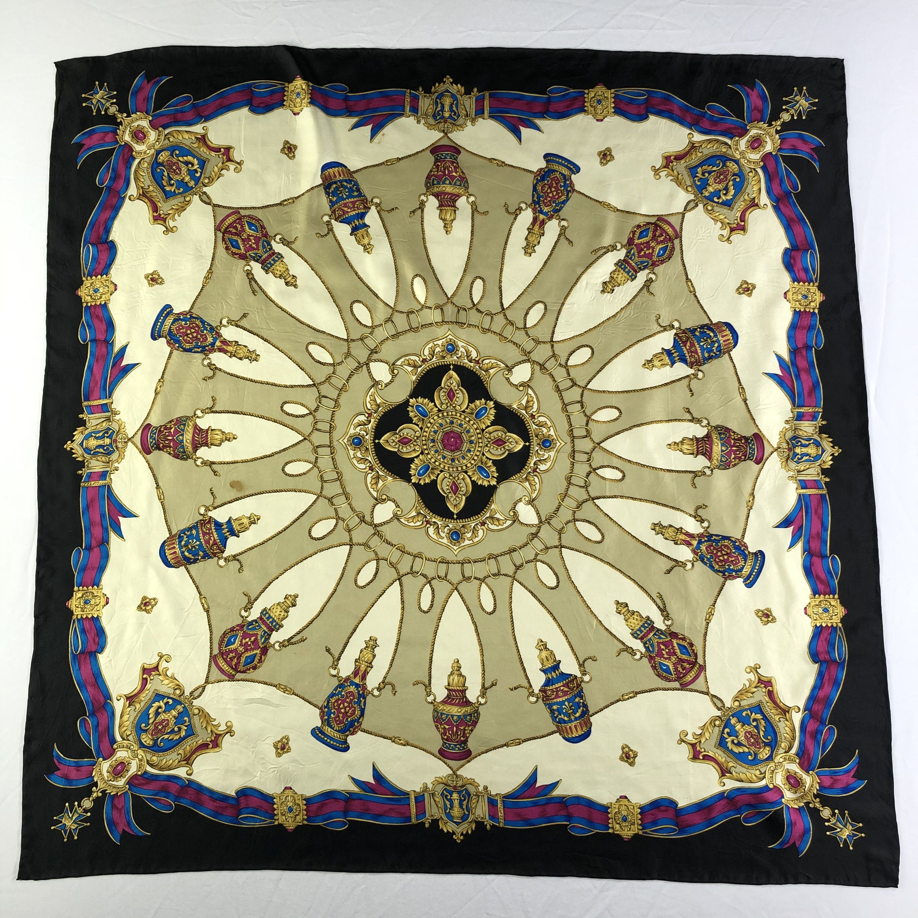 Vintage Vintage Silk Scarf Size ONE SIZE - 2 Thumbnail