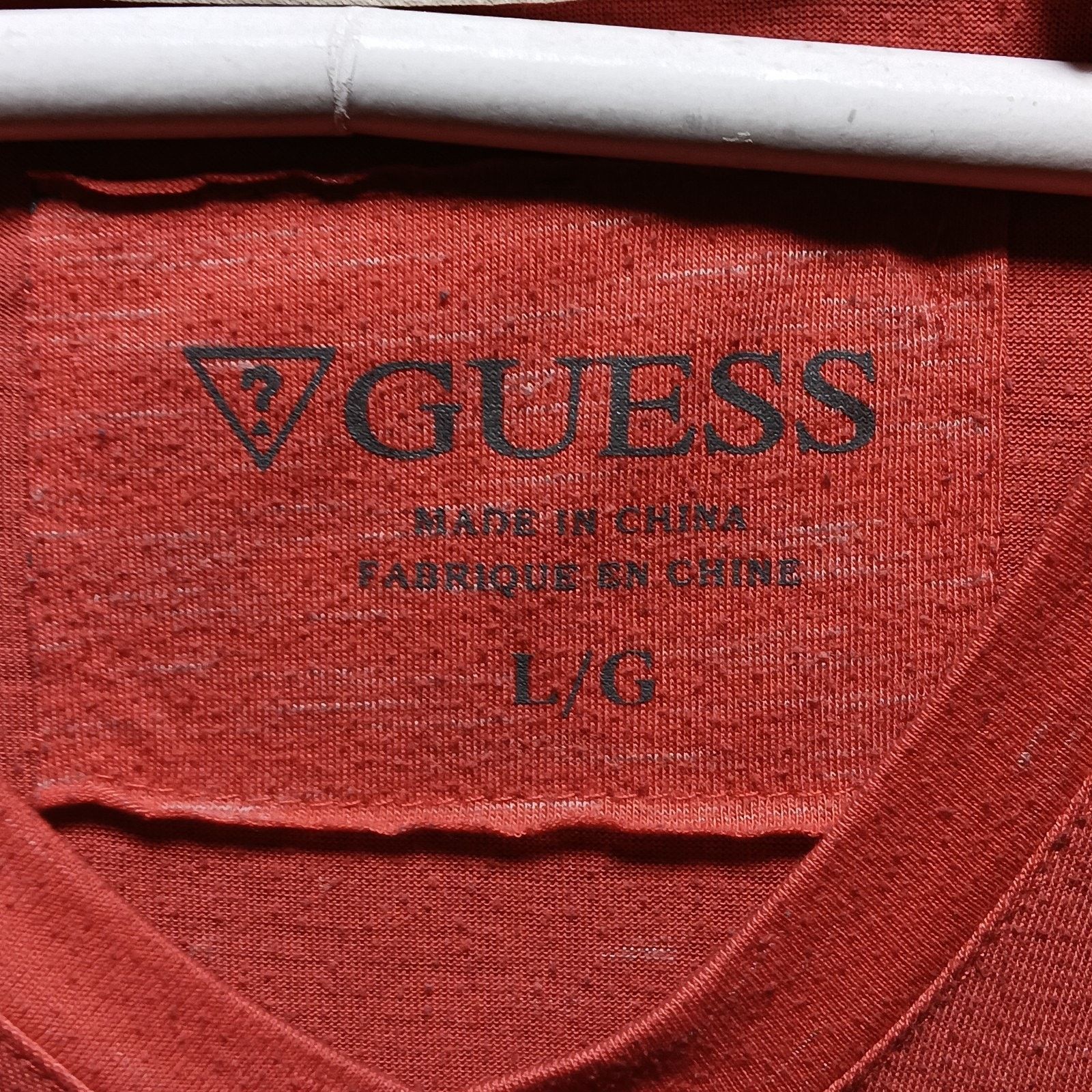 Guess Guess T-Shirt Men’s Large Red Casual Streetwear Size US L / EU 52-54 / 3 - 3 Thumbnail