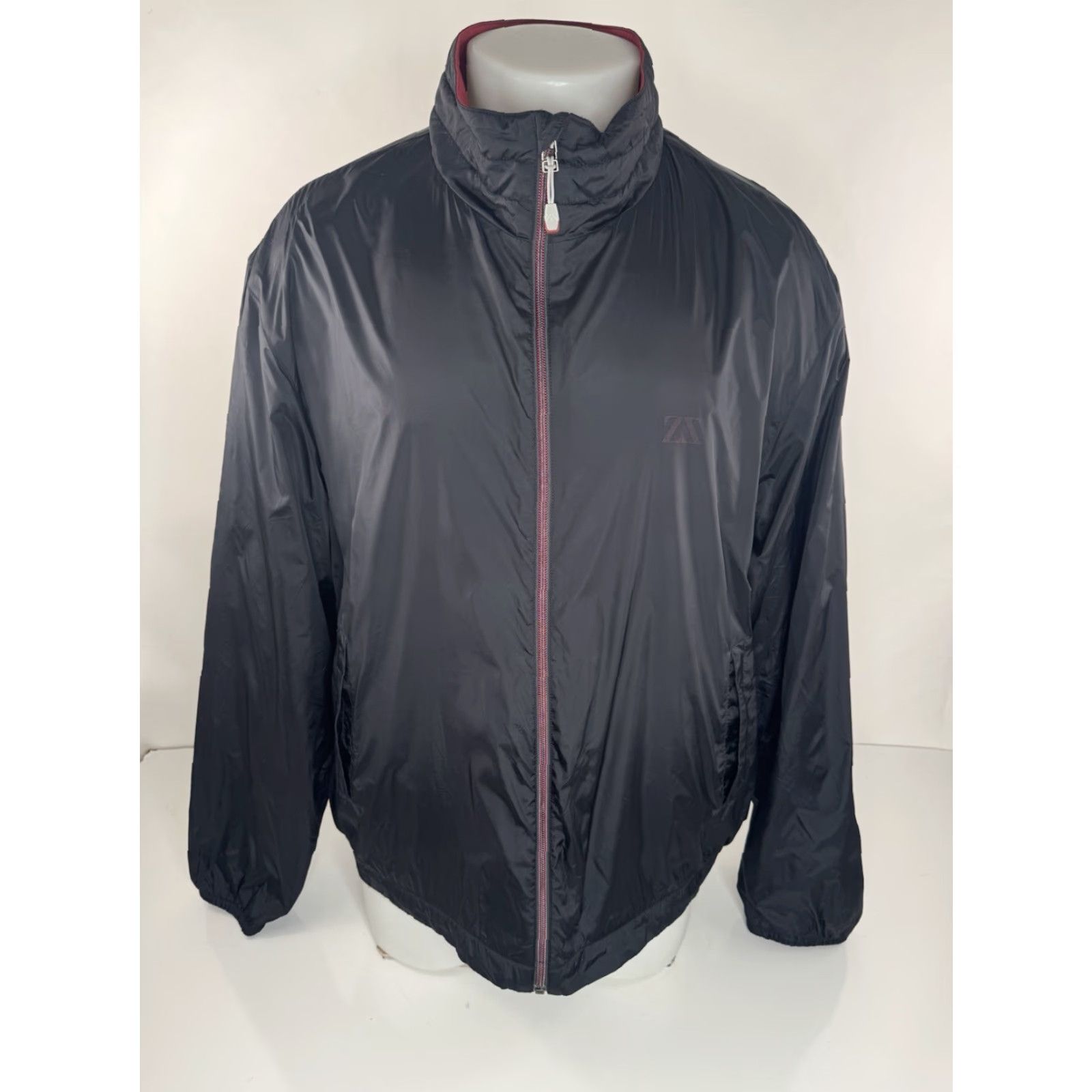 Vintage ZEGNA SPORT - LIGHT SHELL Jacket XXL Men Dark Blue/Almost Black Gymnasium Kit Light Shell 2XL Mens Size US XXL / EU 58 / 5 - 2 Thumbnail