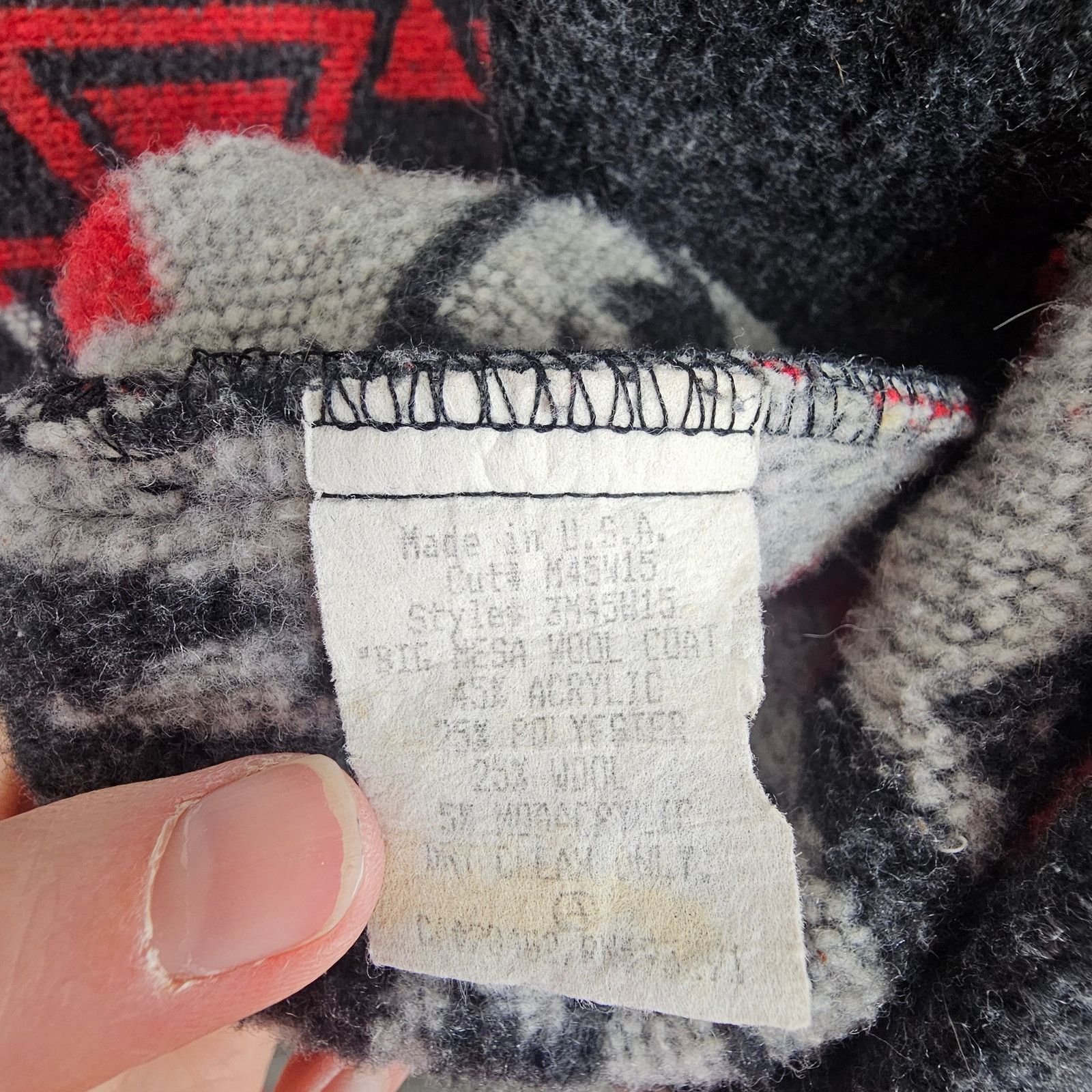 True Grit True Grit Big Mesa Chimayo Aztec Southwestern Wool Jacket Size US L / EU 52-54 / 3 - 8 Thumbnail