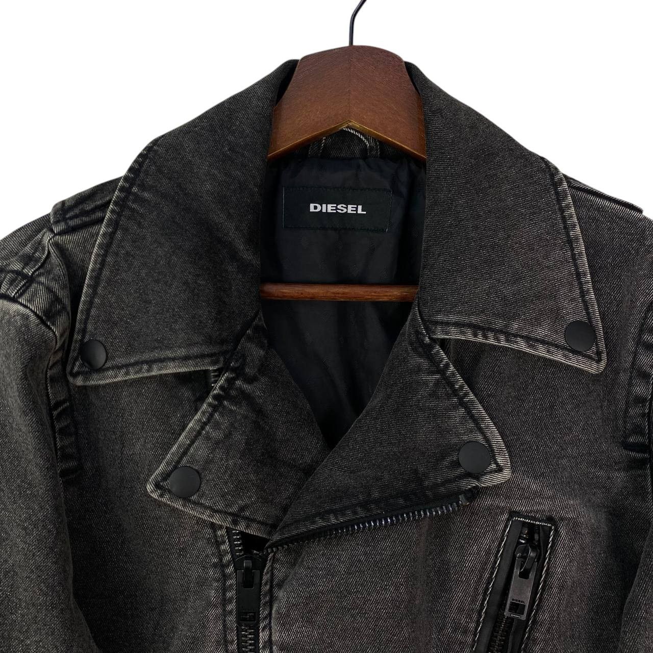 Diesel DIESEL BIKER JACKET FADED BLACK MEDIUM Size US M / EU 48-50 / 2 - 5 Thumbnail