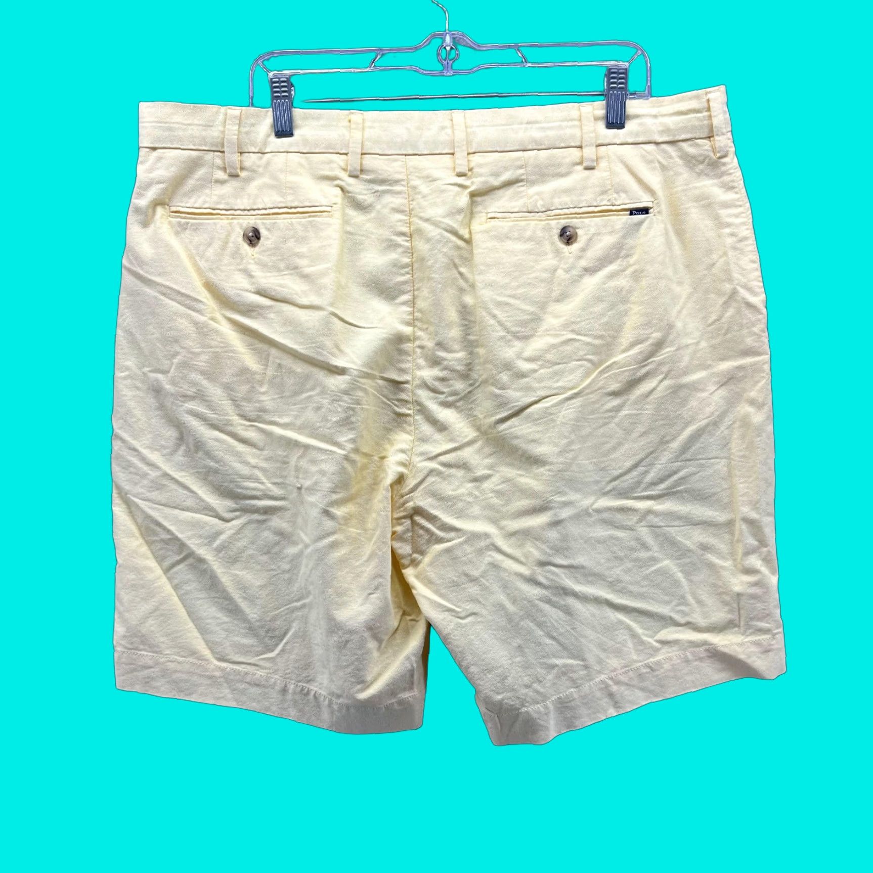 Polo Ralph Lauren Polo Ralph Lauren Shorts Men 38 Yellow Chino Flat Front Classic Fit Pony Vtg Size US M / EU 48-50 / 2 - 1 Thumbnail