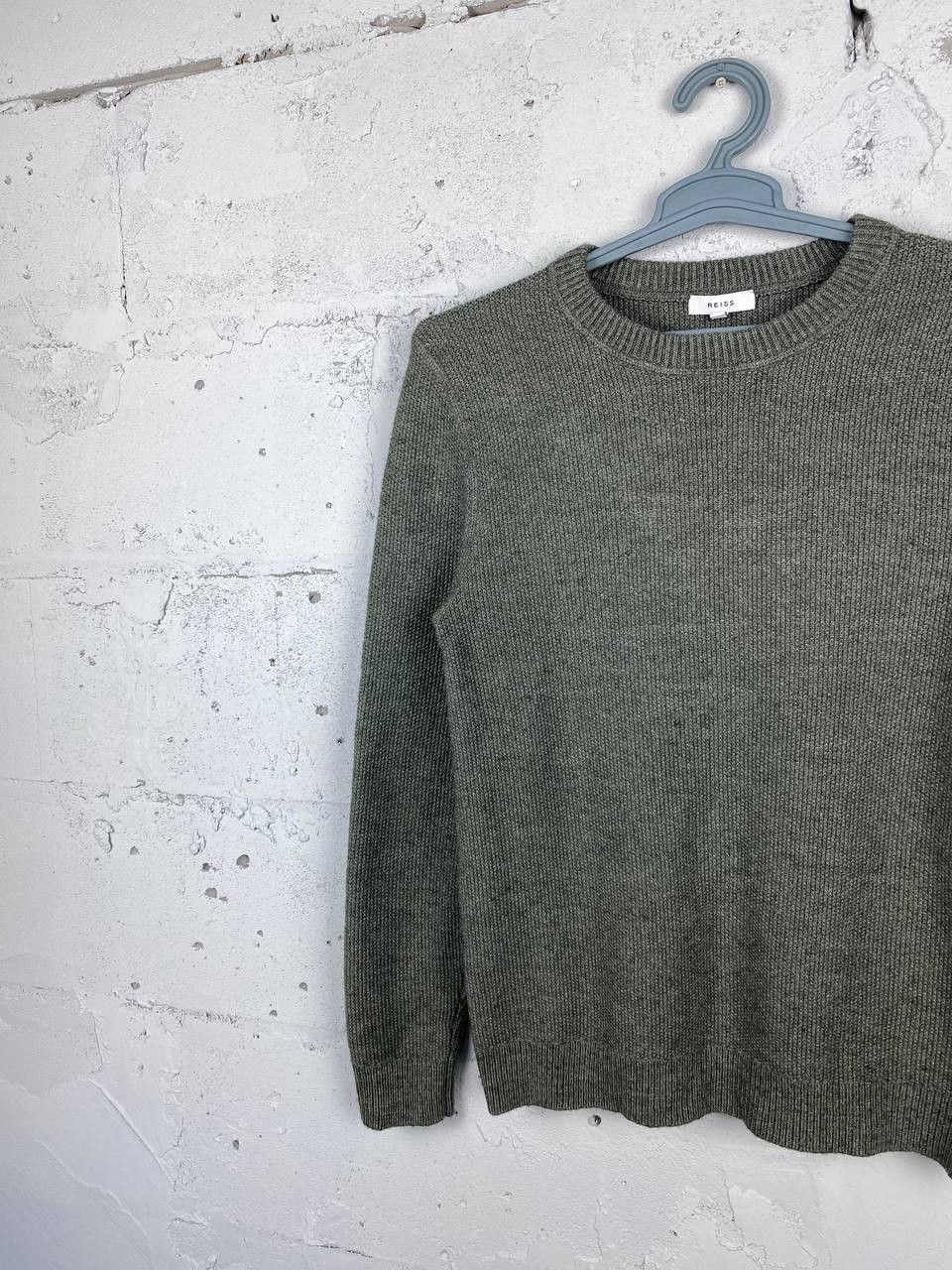 Reiss Reiss Wool Heavy Knitted Light Green Crewneck Sweater Size US M / EU 48-50 / 2 - 3 Thumbnail