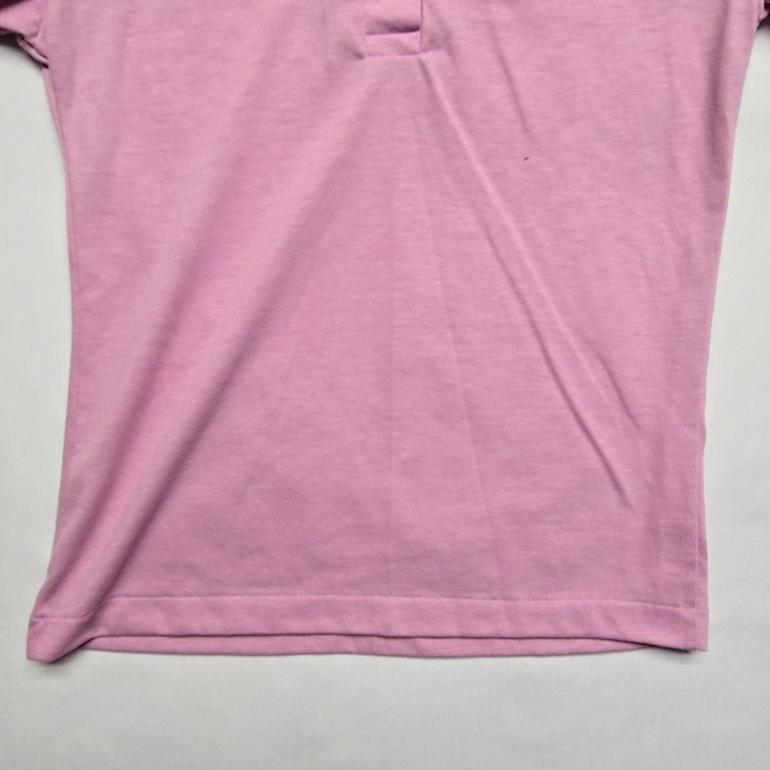 Hanes Vintage Polo Hanes Pink Short Sleeve Women Small Shirt 90s Size S / US 4 / IT 40 - 3 Thumbnail