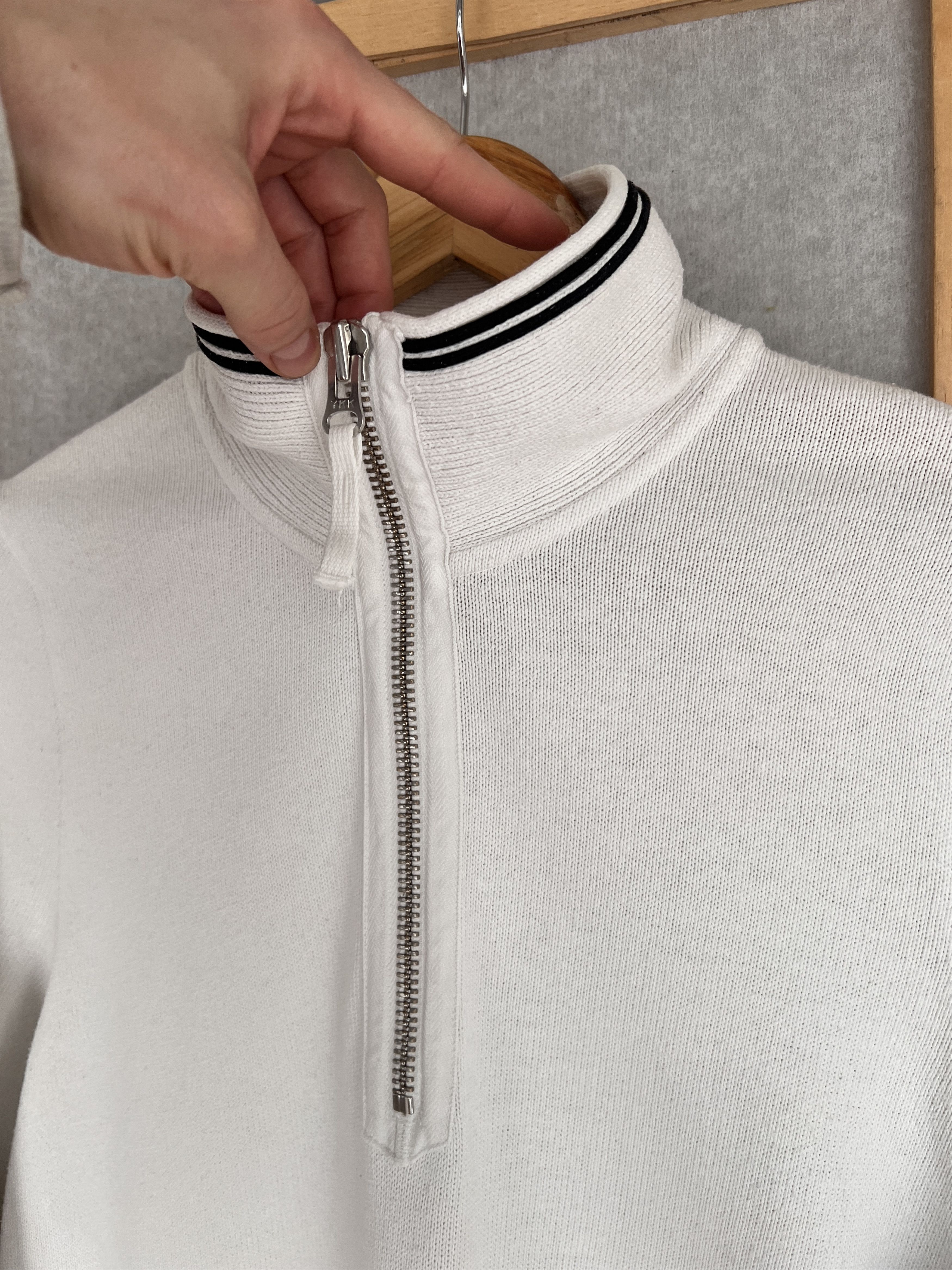 Stone Island STONE ISLAND VINTAGE 2000s ZIP SWEATER SWEATSHIRT SLIM FIT L Size US L / EU 52-54 / 3 - 11 Thumbnail