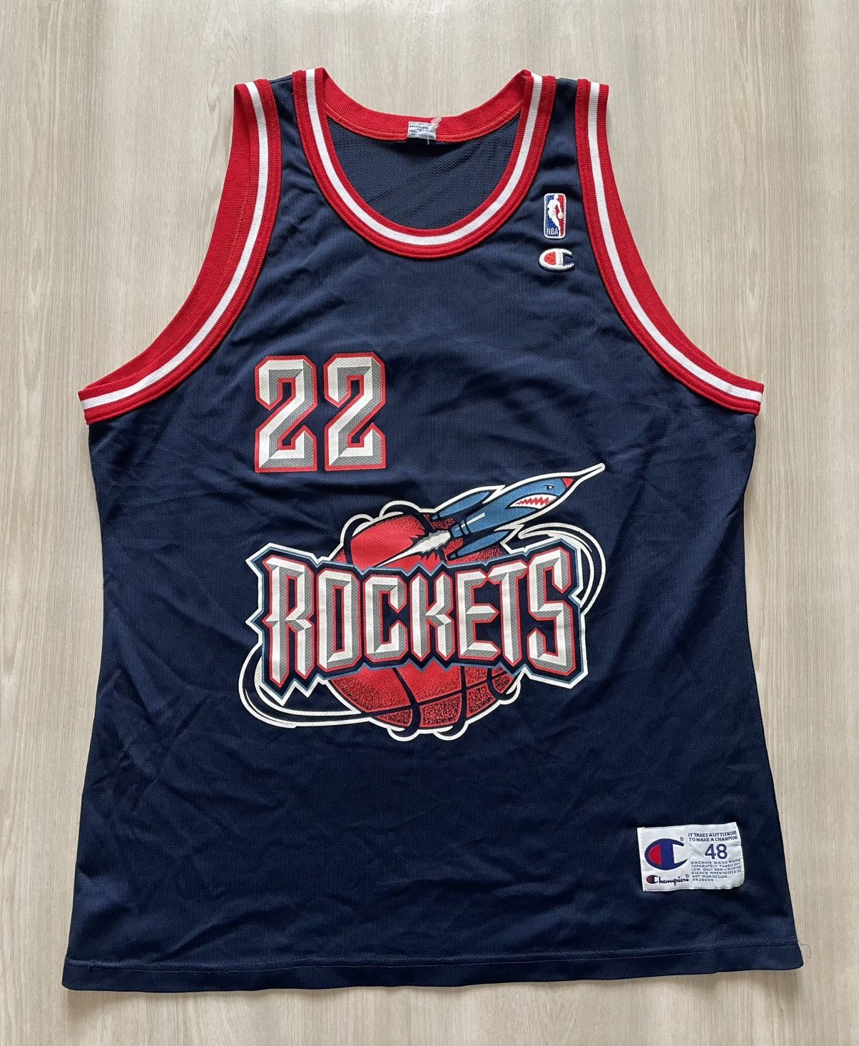 Champion × Vintage Vintage Houston Rockets Clyde Drexler #22 jersey Size 48 Size US XL / EU 56 / 4 - 1 Thumbnail