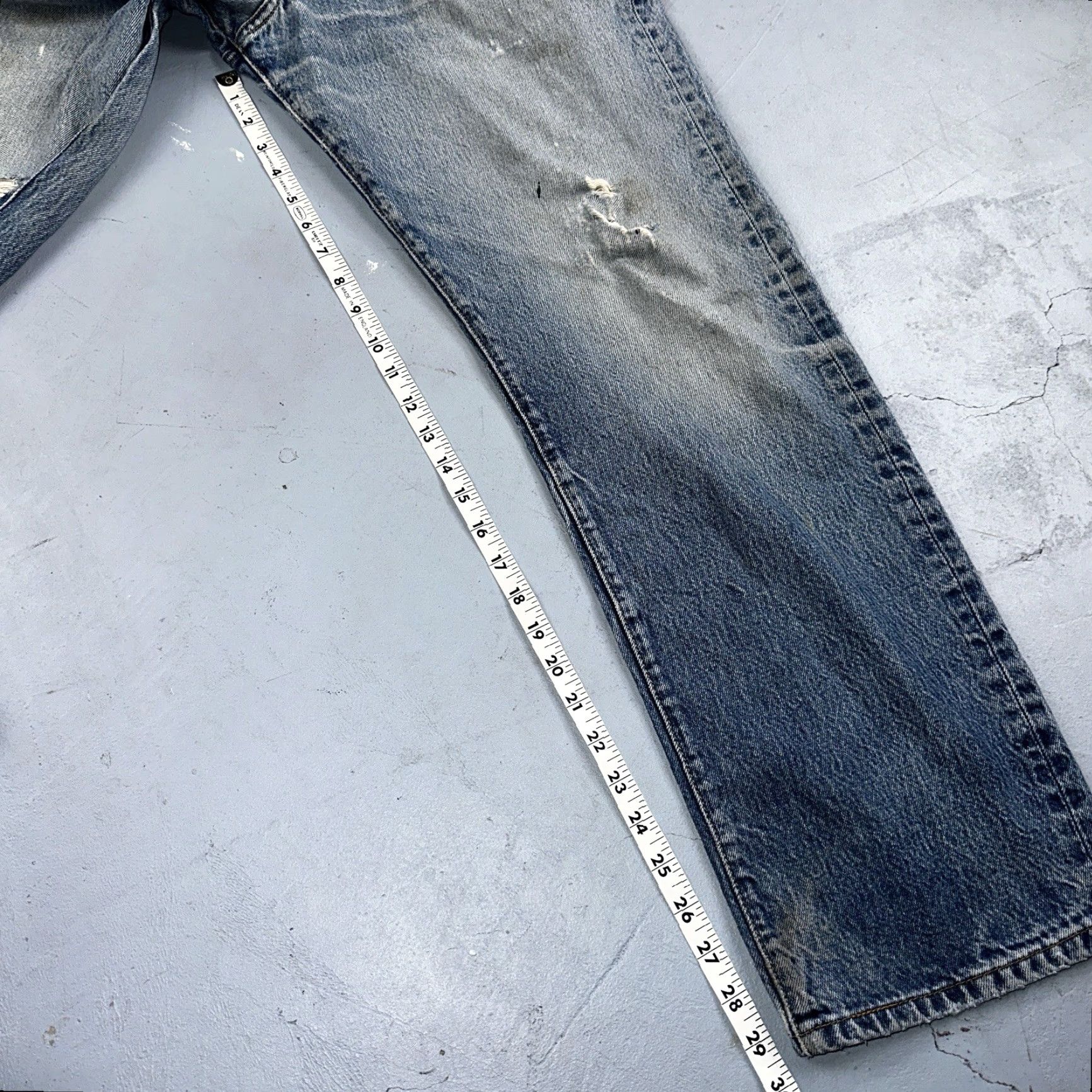 Levi's Levi's 501 Vintage 90s Mexico Levi's Jeans 501 Straight Light Wash 36x34 Men Denim Cotton Blue N/A Size US 36 / EU 52 - 5 Thumbnail
