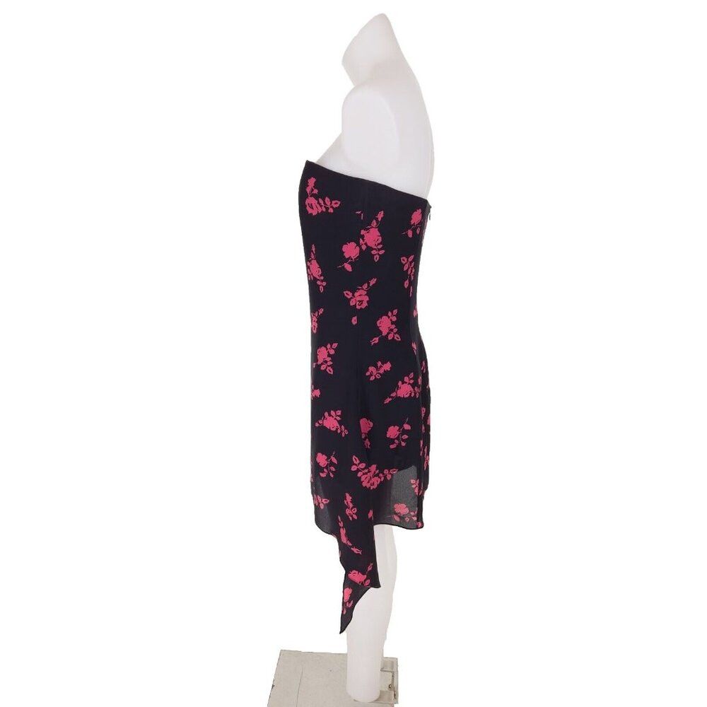 Versus Versace Versus Versace Strapless Floral-print Silk-crepe Mini Dress Size L / US 10 / IT 46 - 7 Thumbnail