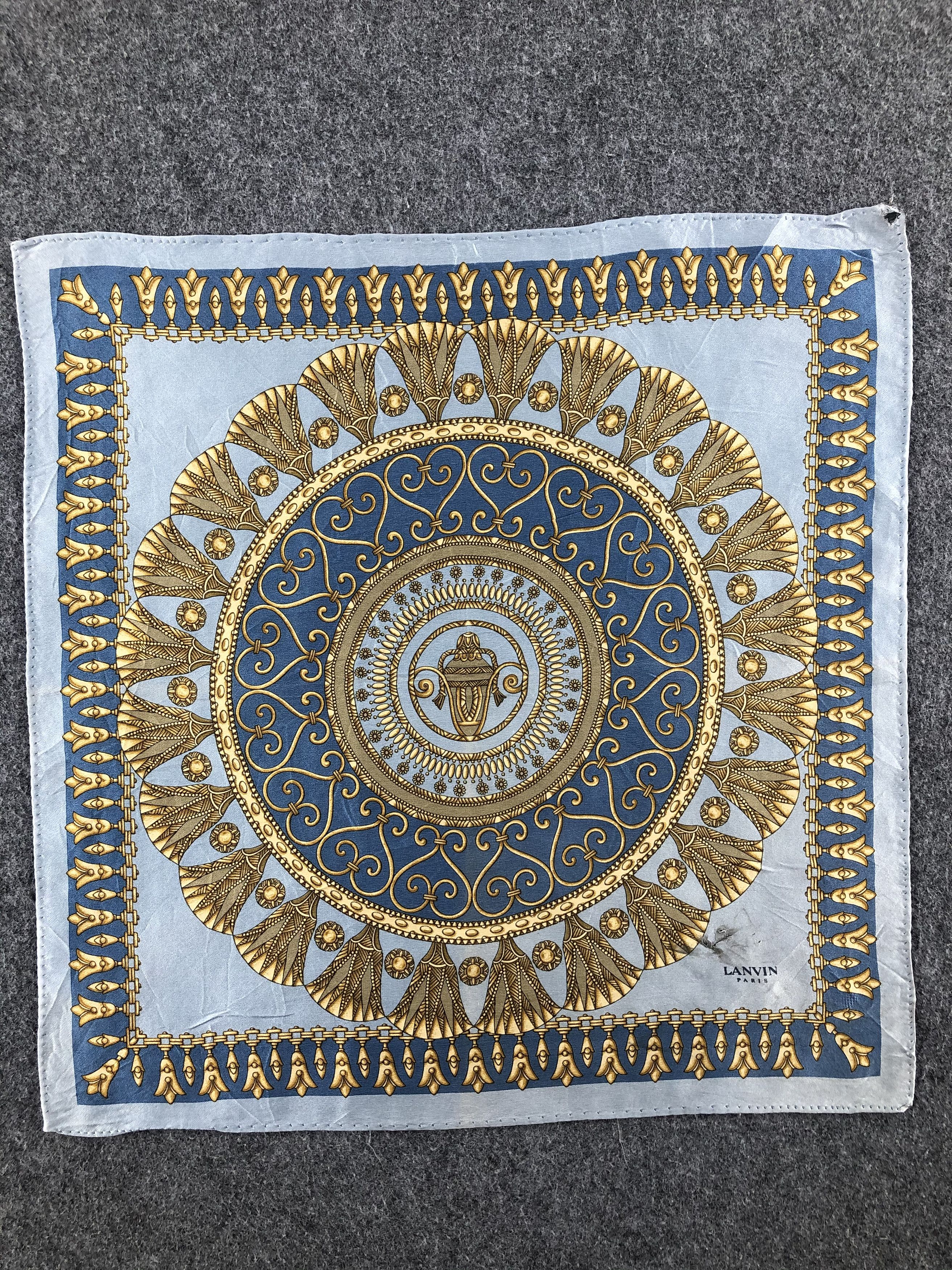 Lanvin × Vintage Lanvin Silk Mini Handkerchief / Bandana / Neckerchief Size ONE SIZE - 1 Thumbnail