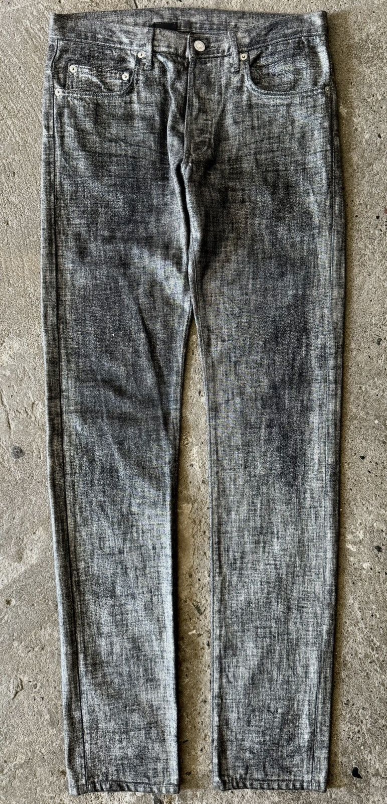 Dior Dior - Hedi Slimane - AW06 - Radioactive Silver Denim Jeans Size US 30 / EU 46 - 1 Thumbnail