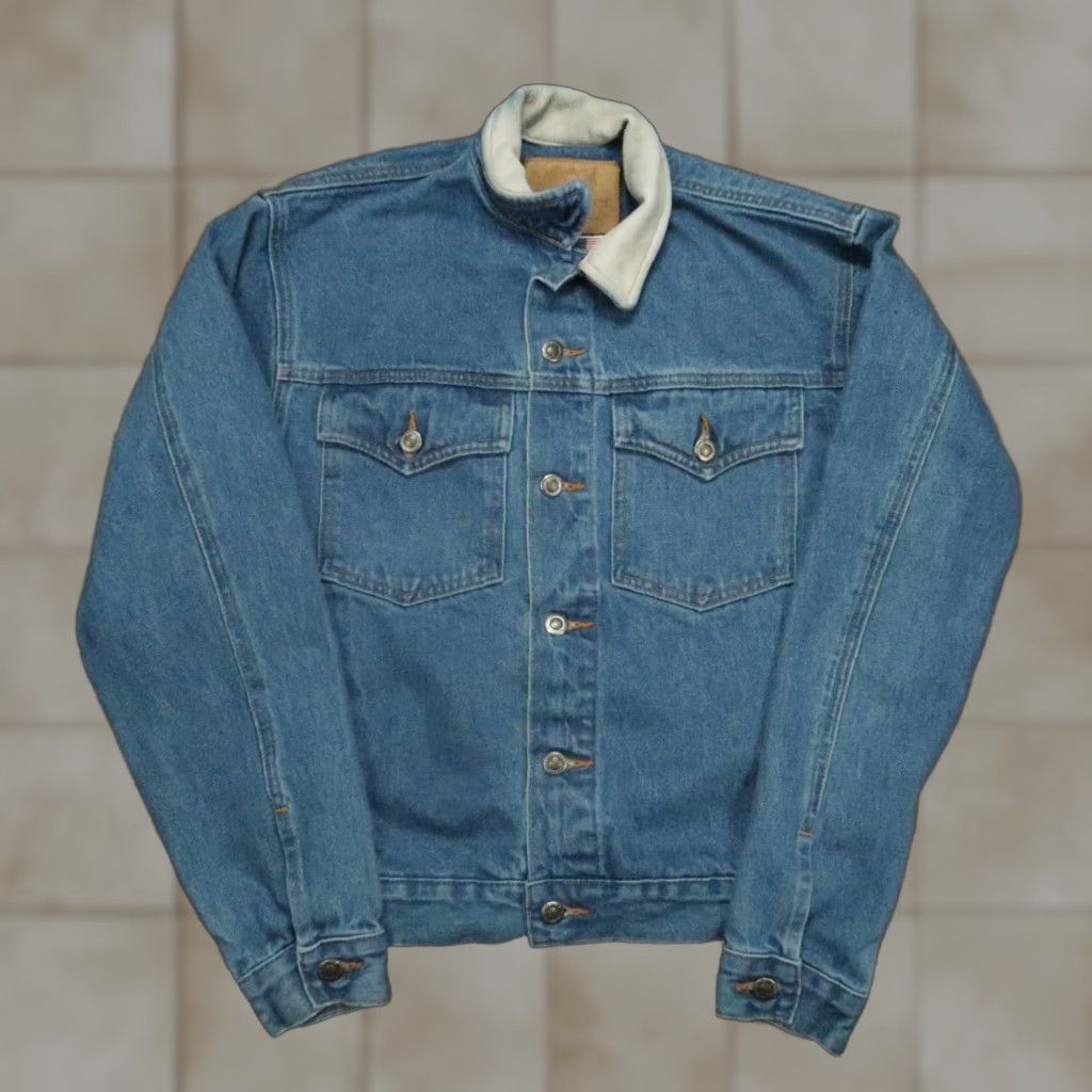 Vintage Schaefer Outfitter Jacket Mens Extra Small Blue Denim Winter Spring Fall Casual Workwear Button Pockets Western SF581 - XS Size US XS / EU 42 / 0 - 1 Thumbnail