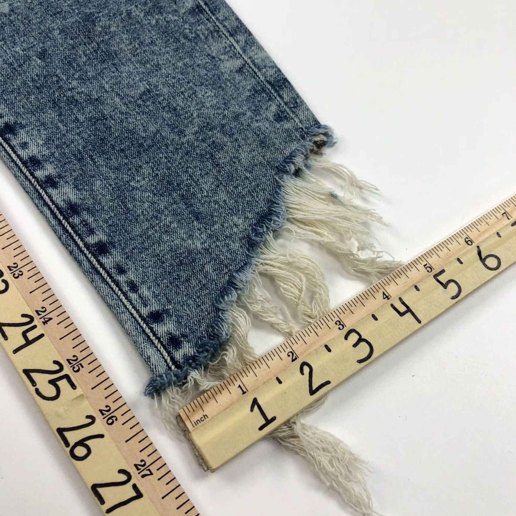 American Eagle Outfitters American Eagle Highest Rise Jegging Crop Jeans 10 Fits 28W 26L Distressed MINT Size 28" / US 6 / IT 42 - 4 Thumbnail